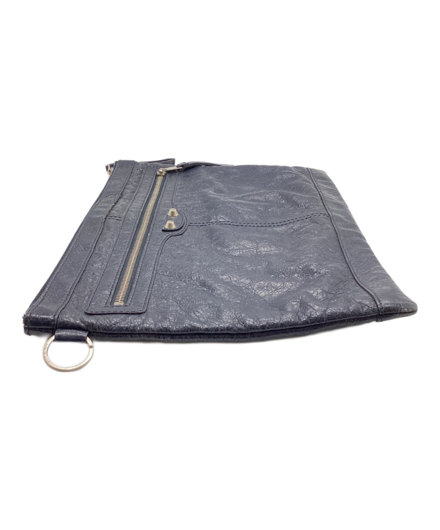 中古・古着通販】BALENCIAGA (バレンシアガ) クラッチバッグ ネイビー