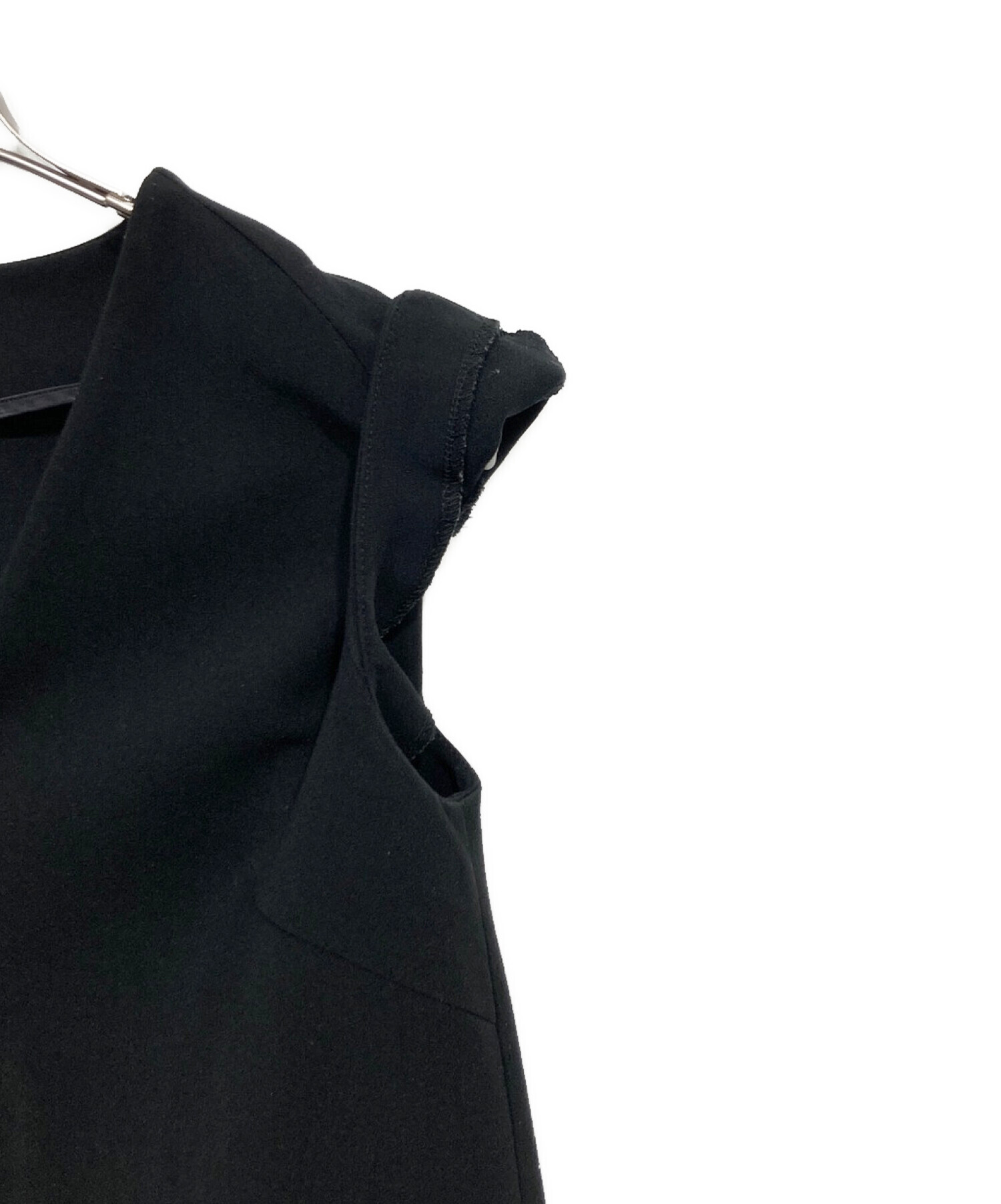 ヨーコ チャン YOKOCHAN ワンピース 36 黒のキャップスリーブ YOKO