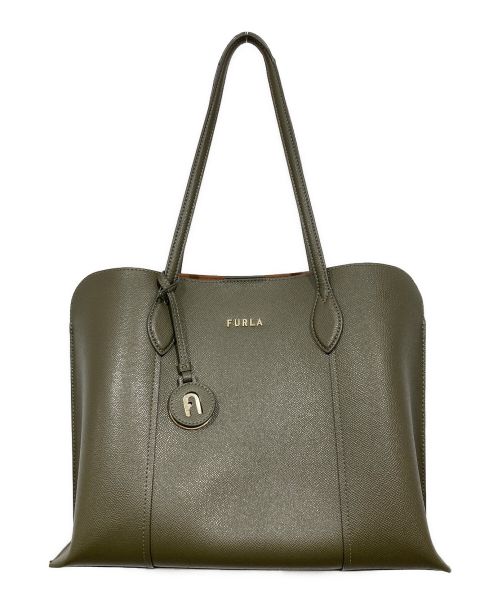 中古・古着通販】FURLA (フルラ) VITTORIA TOTEBAG グリーン｜ブランド
