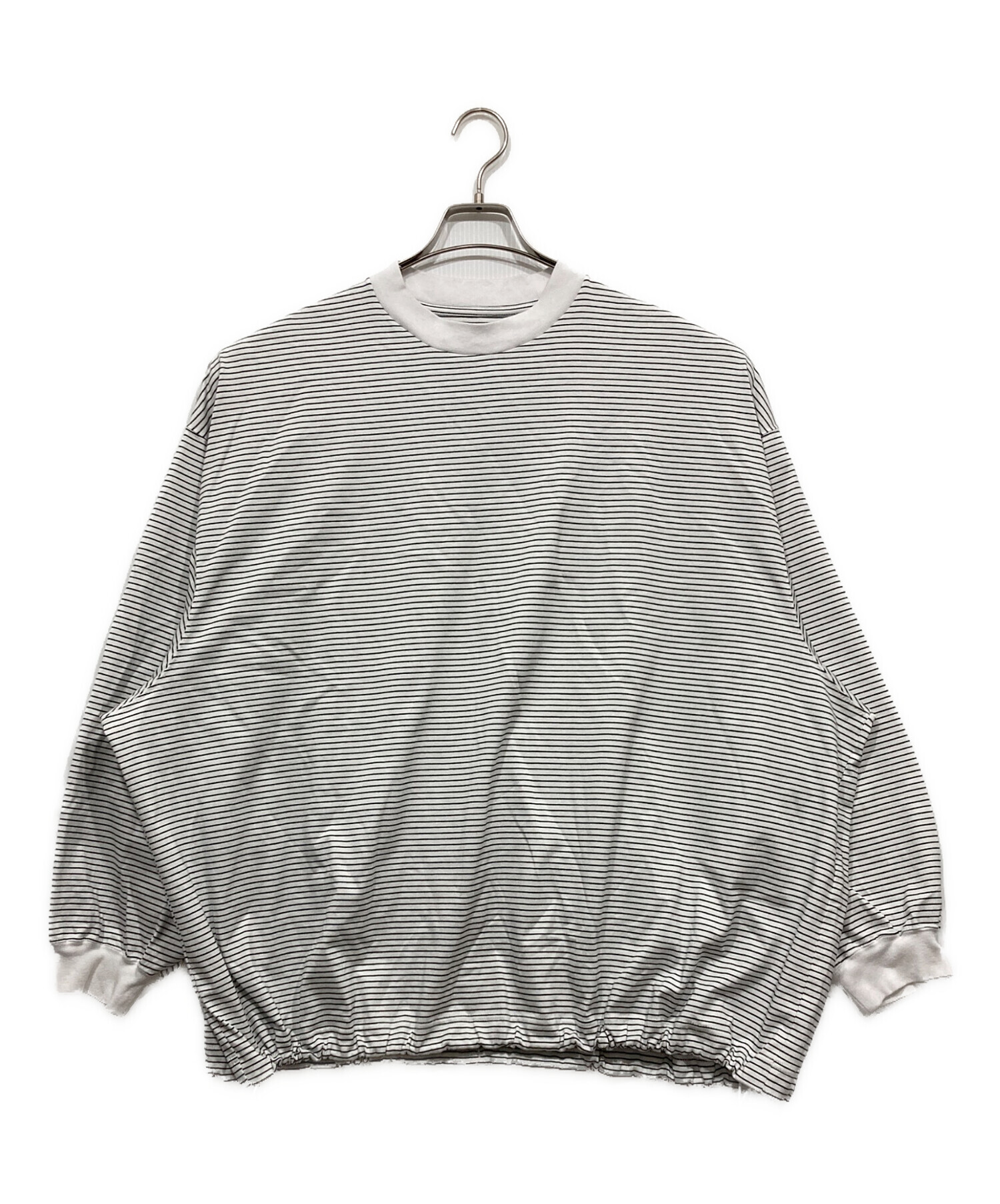 中古・古着通販】is-ness (イズネス) BALLOON BORDER LONG SLEEVE T 