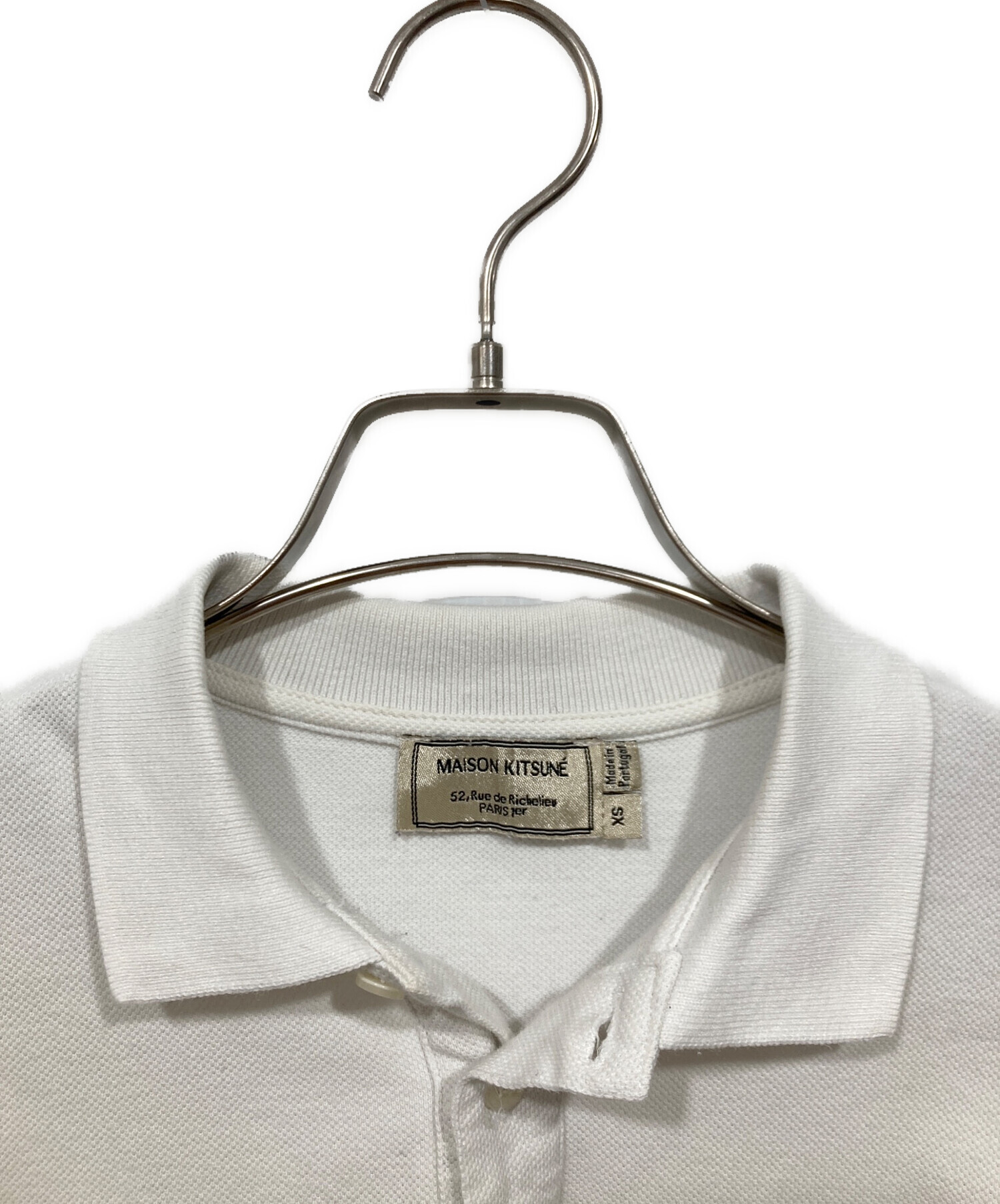 中古・古着通販】MAISON KITSUNE (メゾンキツネ) FOX POLO ホワイト 