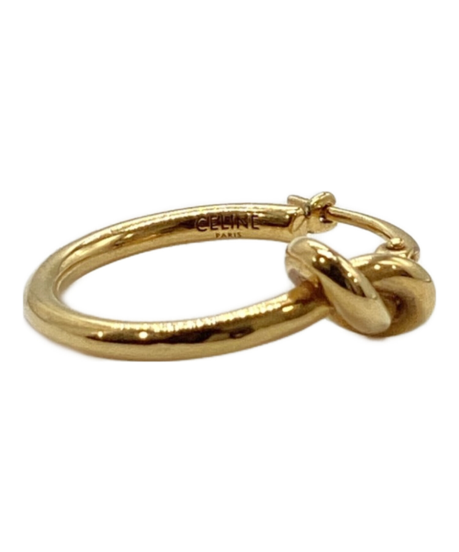 CELINE ノット スモールフープ　ゴールド CELINE セリーヌ ノット スモールフープ ゴールド CELINE(セリーヌ