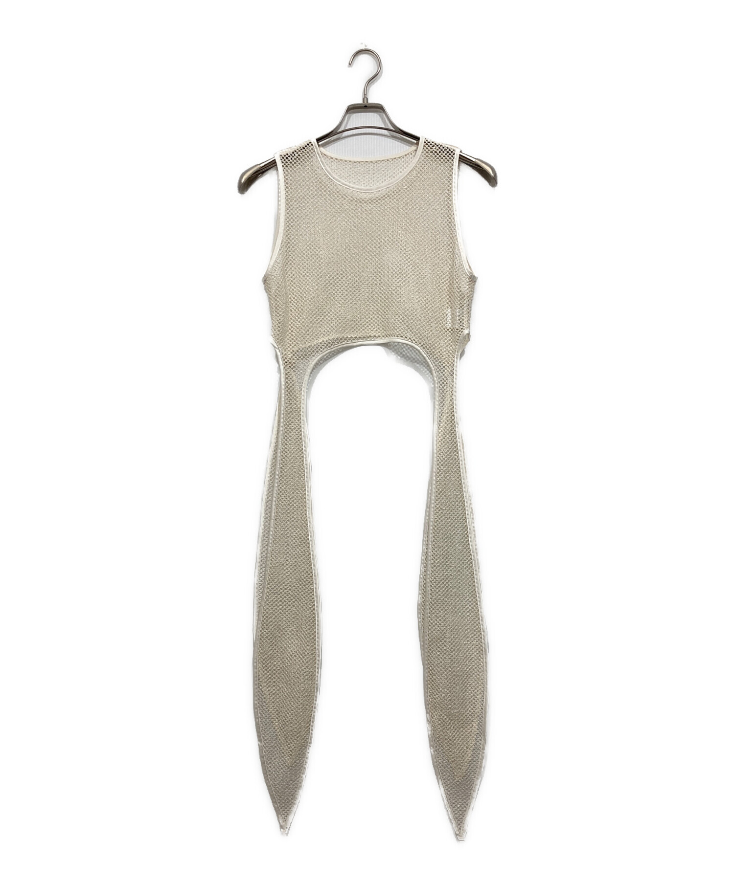 中古・古着通販】MURRAL (ミューラル) Petal mesh top アイボリー 