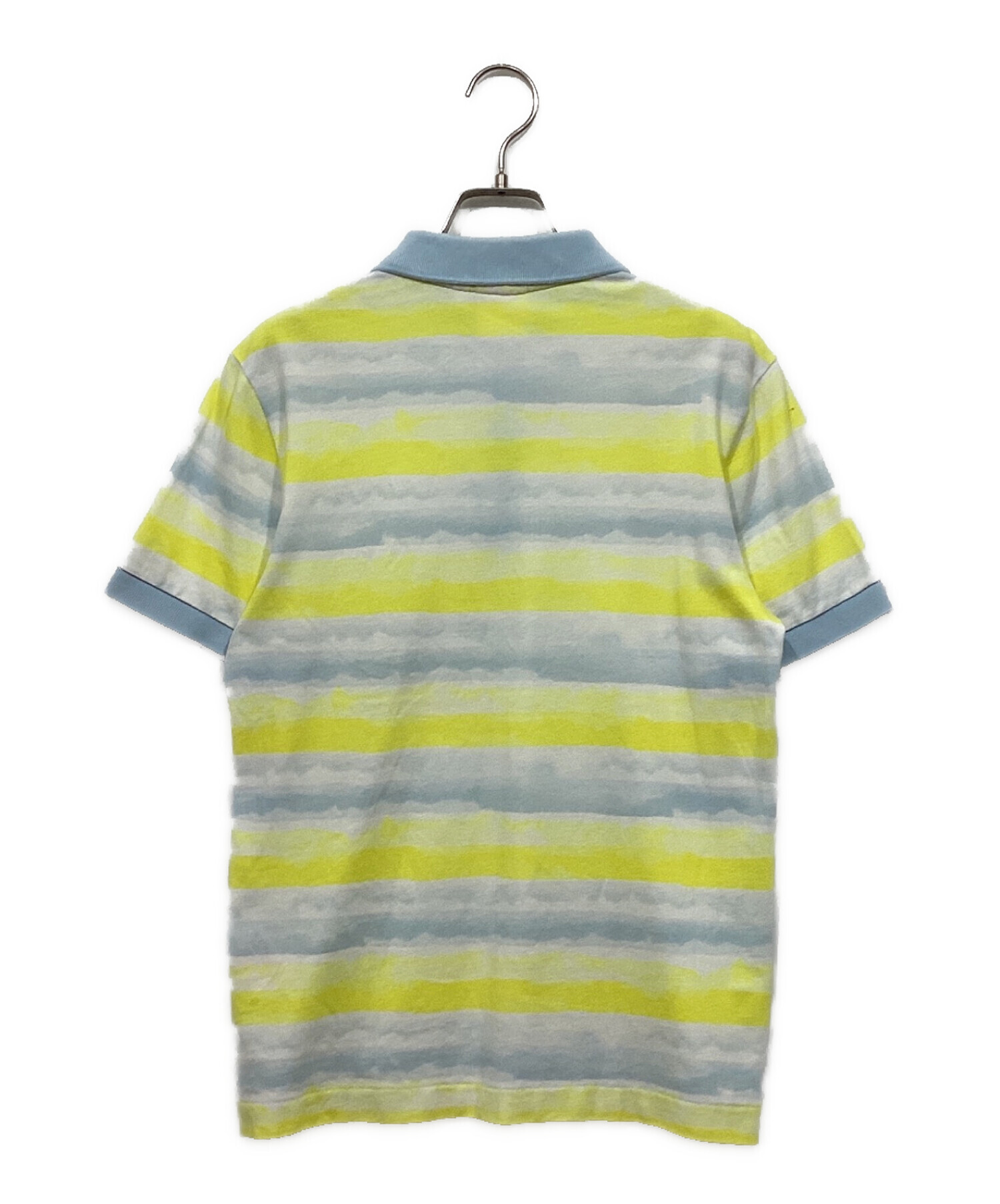 中古・古着通販】LACOSTE (ラコステ) 半袖ポロシャツ イエロー×ブルー 
