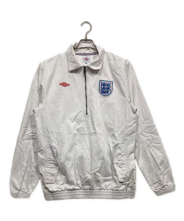 【希少】〜90s UMBRO イングランド ドリルトップ　ハーフジップ 中古・古着通販】UMBRO (アンブロ) ハーフジップドリルトップ ホワイト