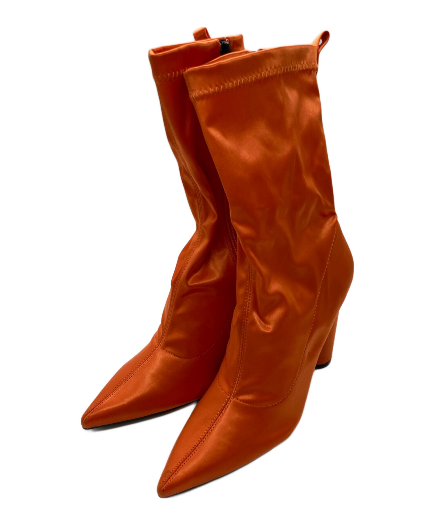 中古・古着通販】YELLO (イエロー) サイドジップブーツ オレンジ