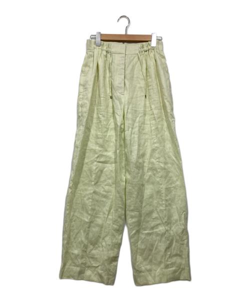 エブール✨タグ付未使用✨ボタニカル リネン パンツ 38 定価4.7万 中古・古着通販】ebure (エブール) ボタニカルリネン ワイドイージー