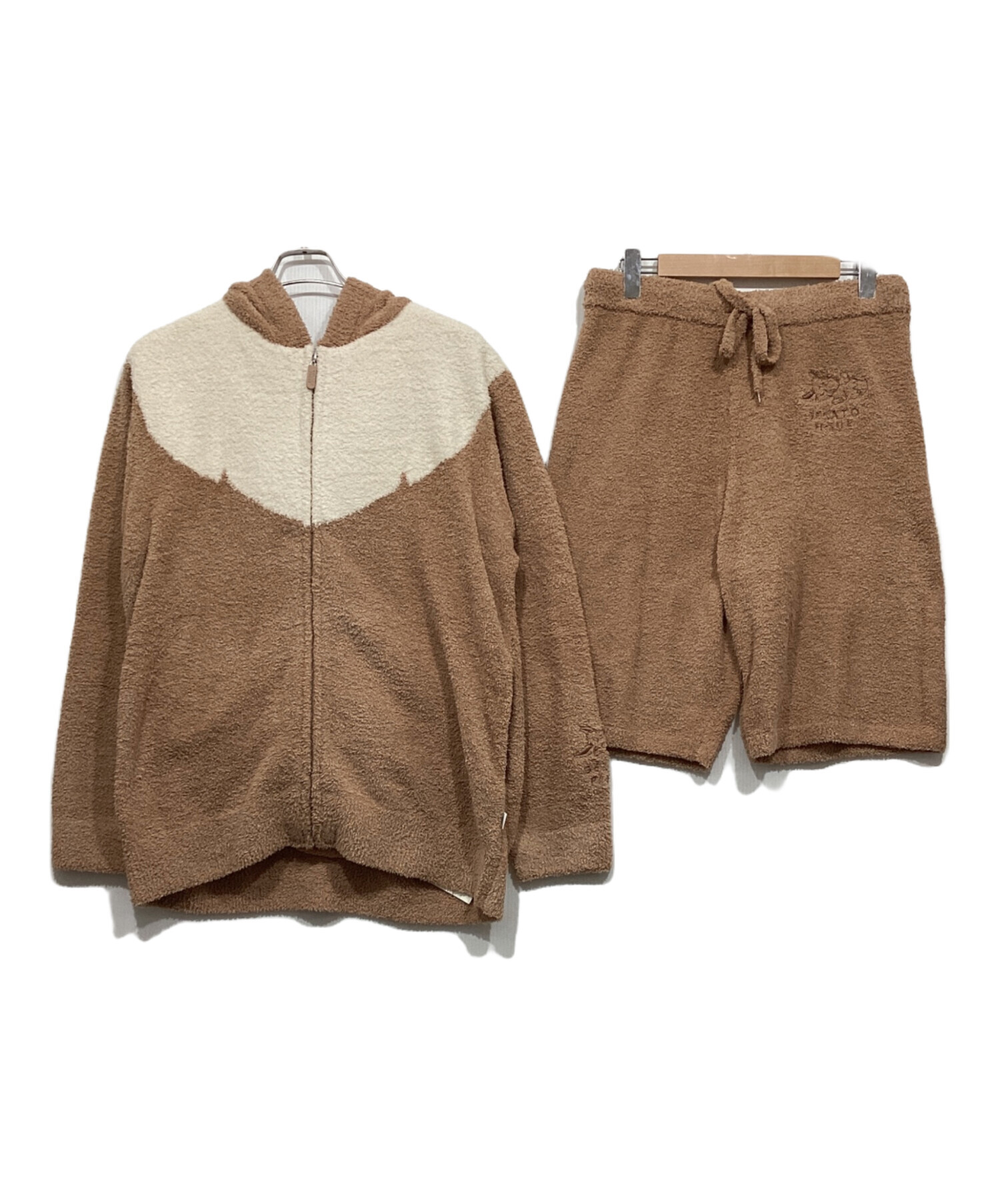 [ジェラート ピケ] ベビモコ イーブイ パーカ&ショートパンツセット gelato pique｜【ポケモンスリープ】ベビモコ イーブイ パーカ