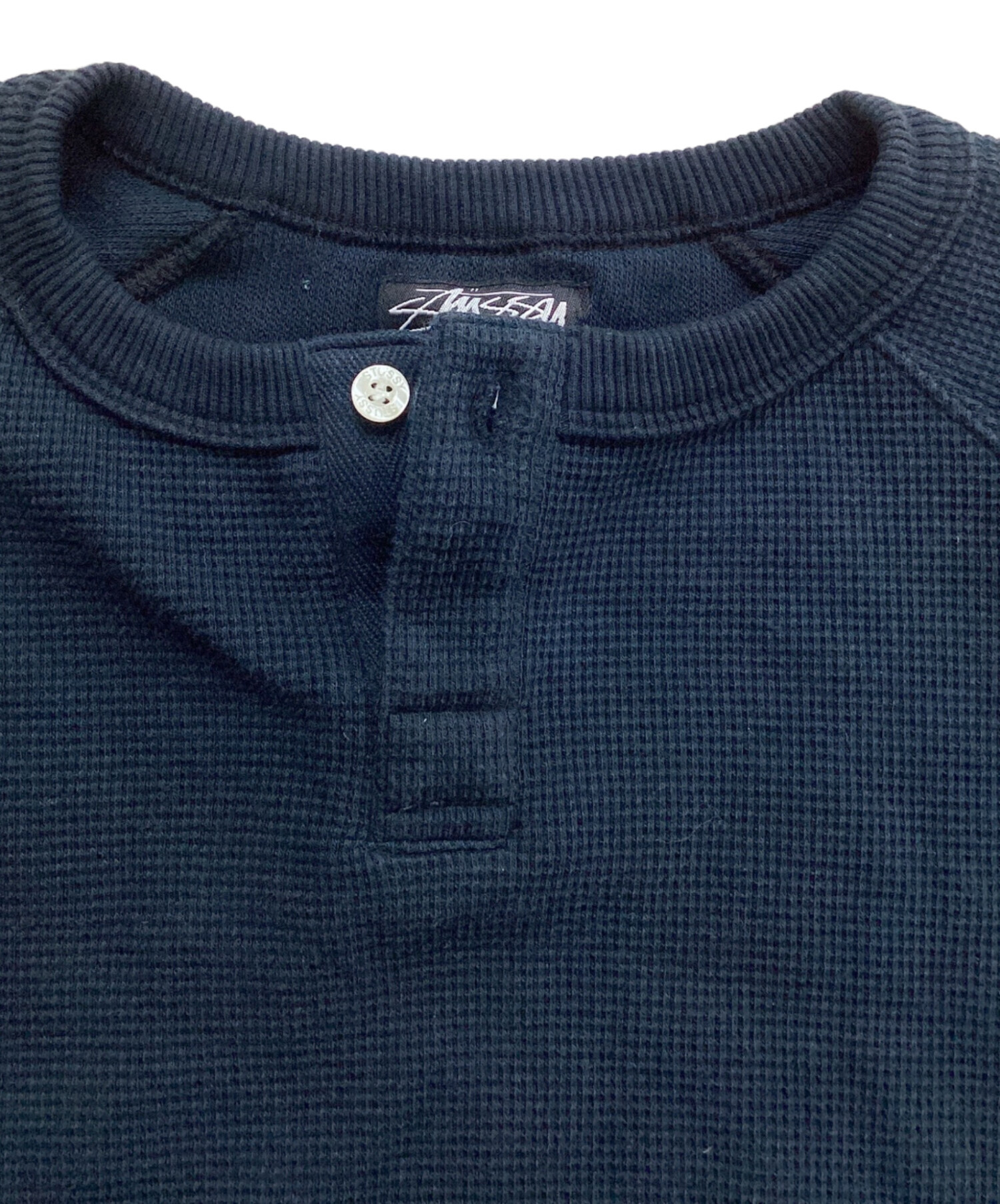 中古・古着通販】stussy (ステューシー) ヘンリーネックワッフル