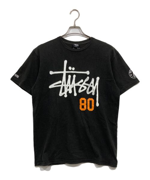 【ジャマイカカラー、ナンバリング】stussy古着Tシャツ　ストリート黒sk8 ジャマイカカラー、ナンバリング】stussy古着Tシャツ ストリート