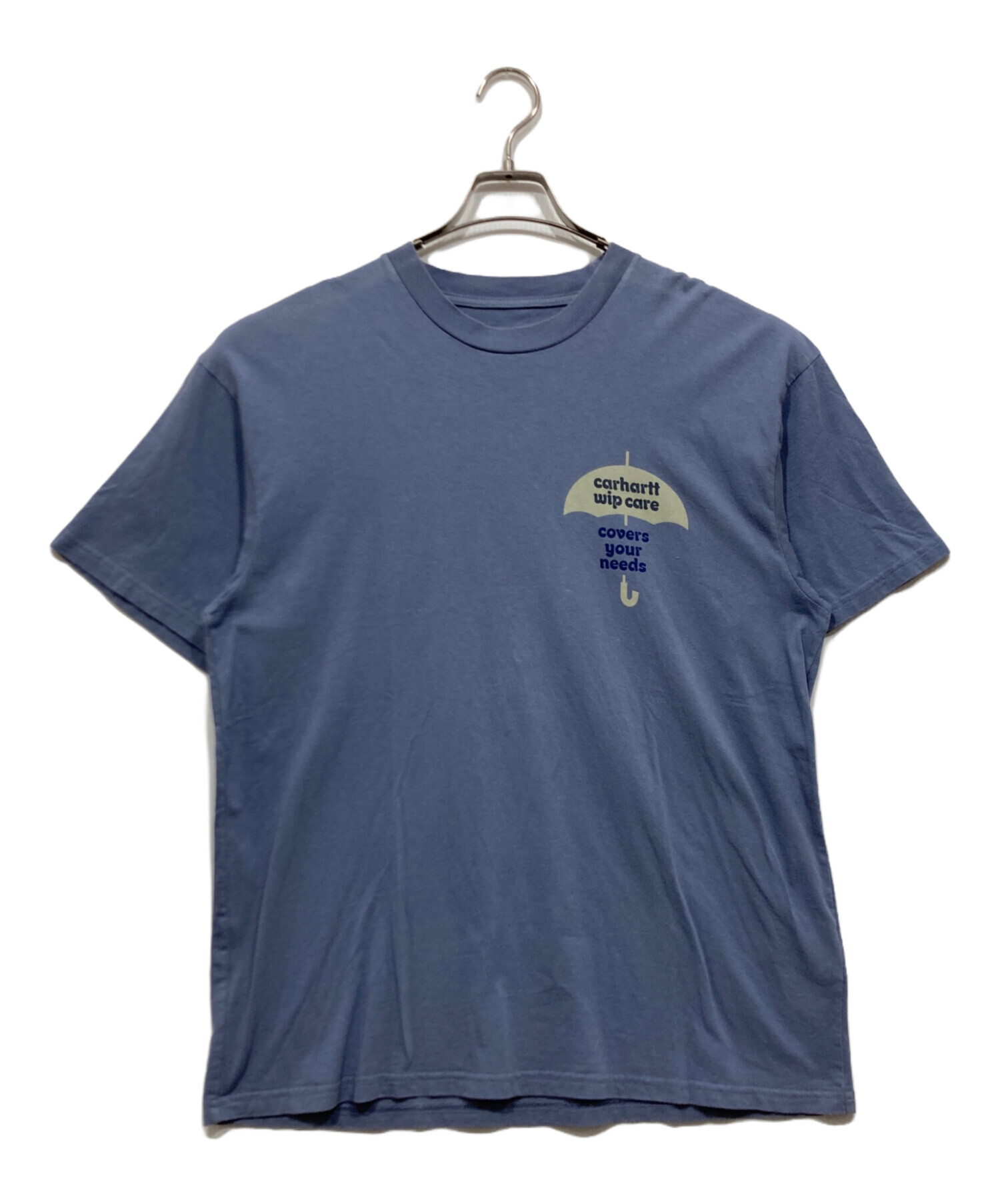 中古・古着通販】CarHartt (カーハート) プリントTシャツ ブルー 