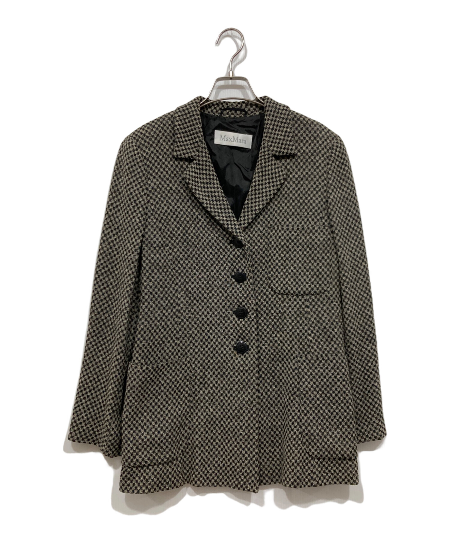 中古・古着通販】MaxMara (マックスマーラ) ヴァージンウール千鳥格子 
