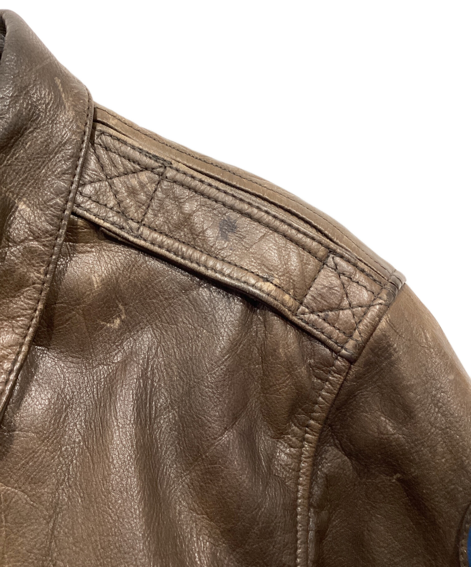 ヒューストン　A-2　フライトジャケット 　バックペイント　４０インチ　Mサイズ HOUSTON（ヒューストン） レザージャケット 革ジャン メンズ A-2 A2 US