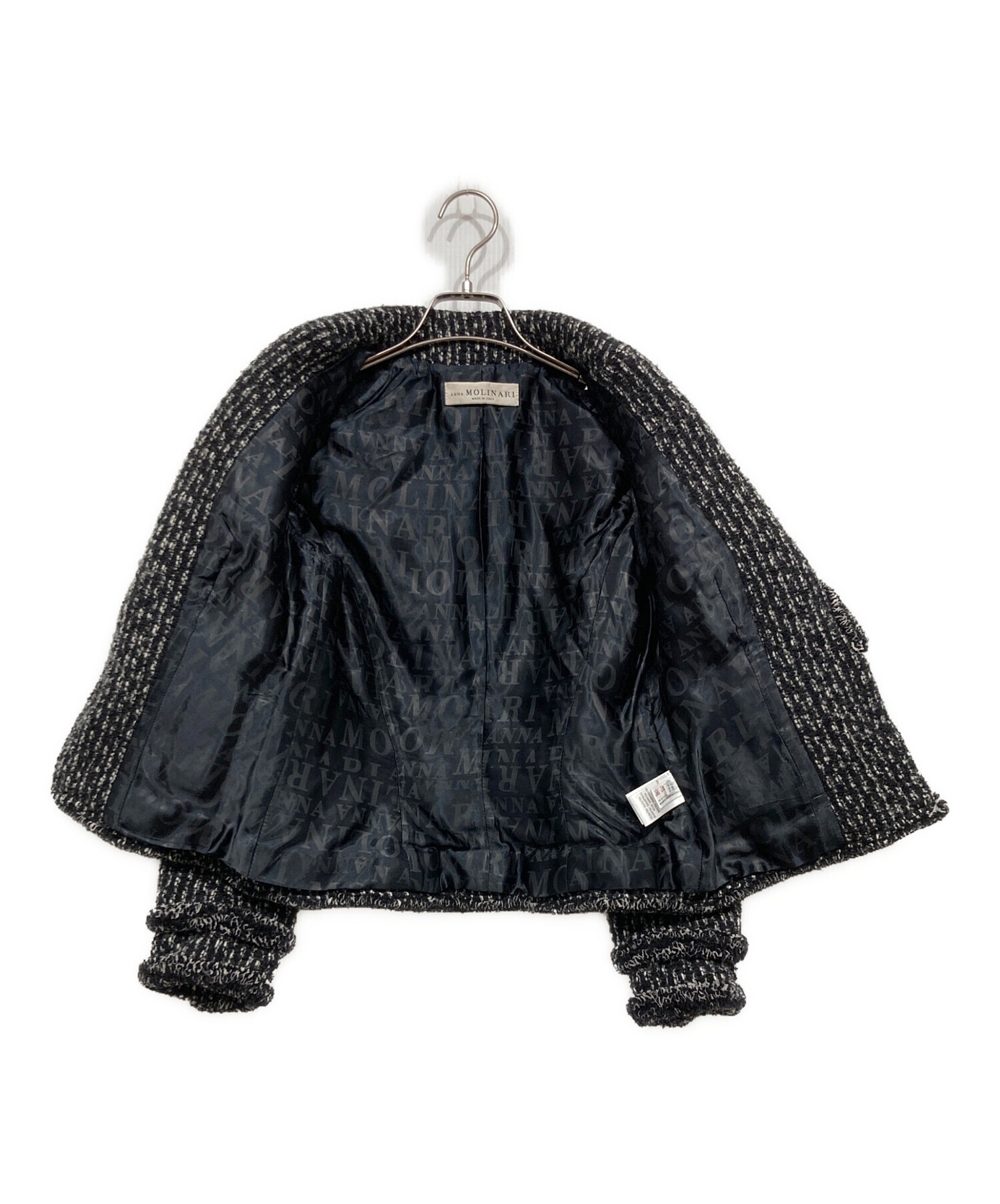 tanakas08228ANNA MOLINARI ツイードジャケット 中古・古着通販】ANNA