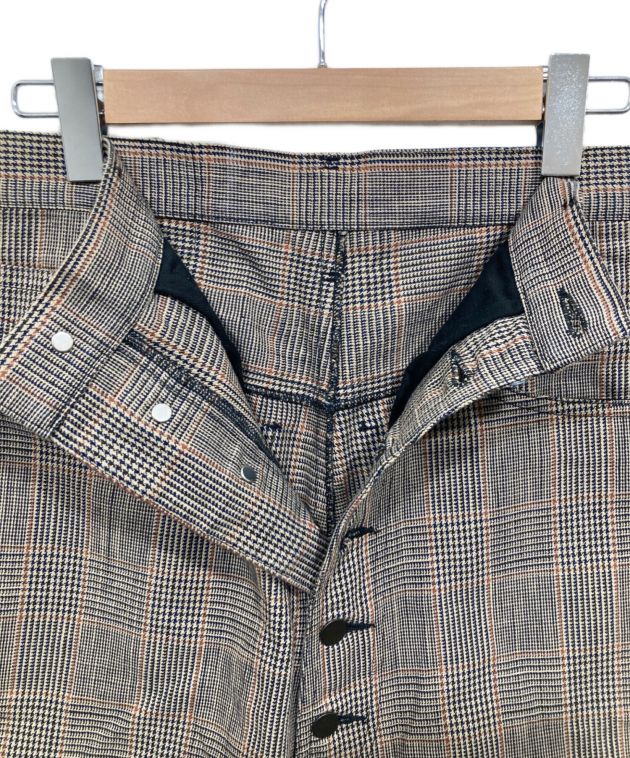 中古・古着通販】NEMETH (ネメス) 立体裁断チェックサルエルパンツ