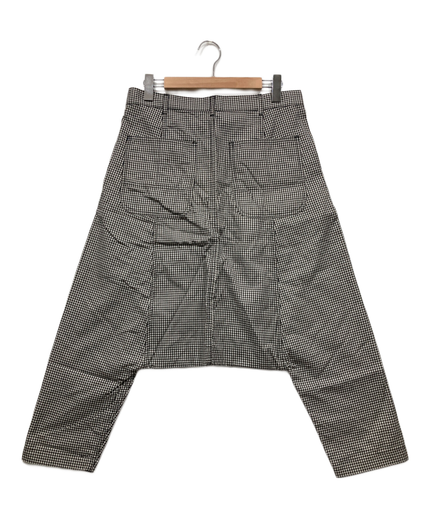 コムデギャルソンオムプリュス　サルエルパンツ　ウールトロピカル　グレー　XS コムデギャルソンオムプリュスサルエルパンツウールトロピカルグレーXS