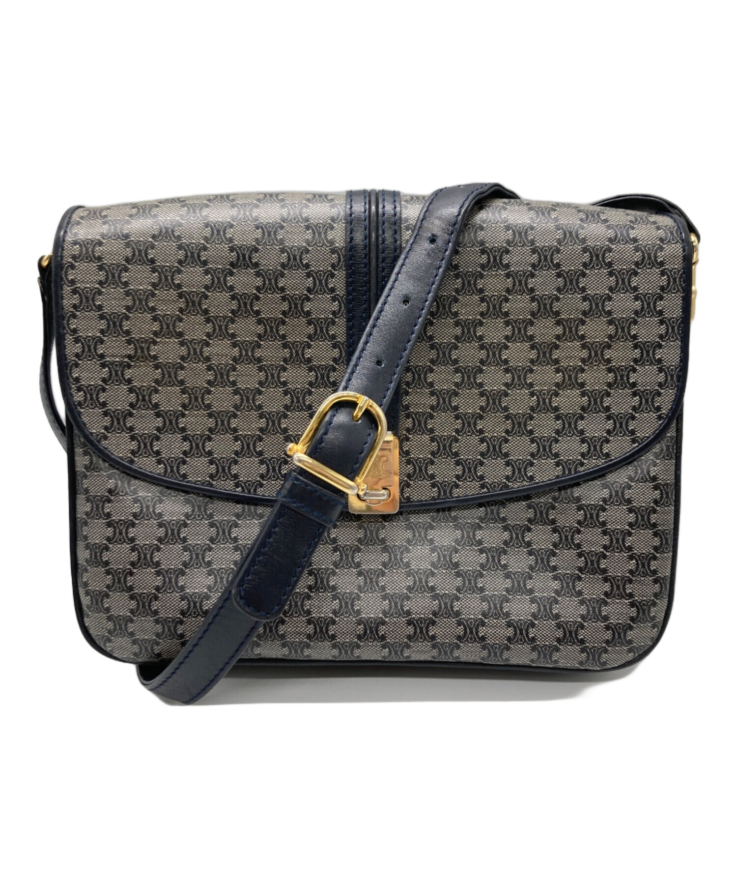 中古・古着通販】CELINE (セリーヌ) マカダム柄ショルダーバッグ