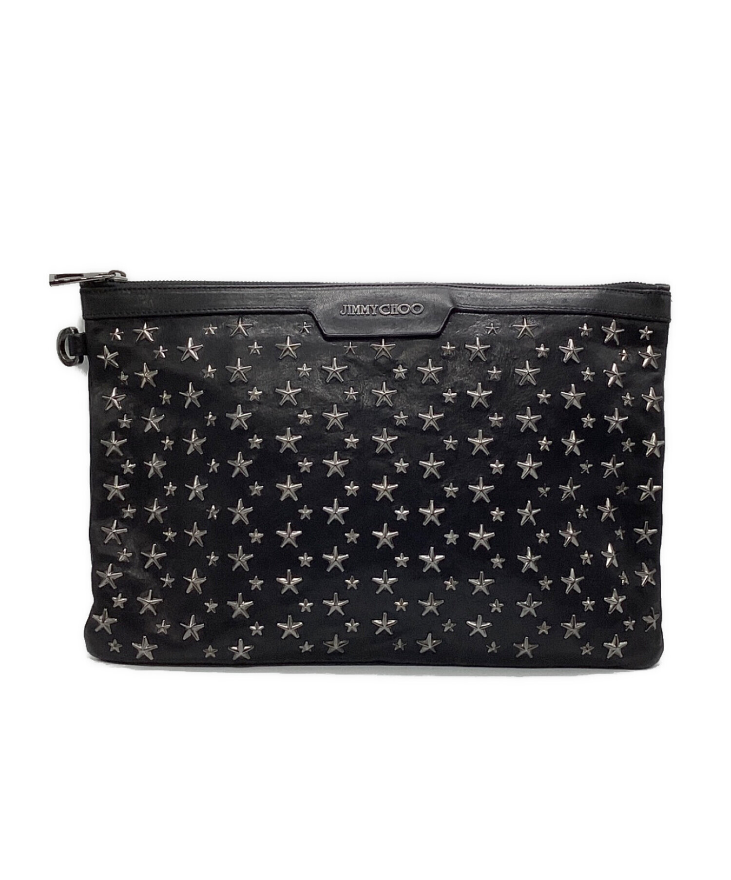 【新品、未使用品】ジミーチュウ　クラッチバッグ　スタッズ 中古・古着通販】JIMMY CHOO (ジミーチュウ) スタースタッズ クラッチ