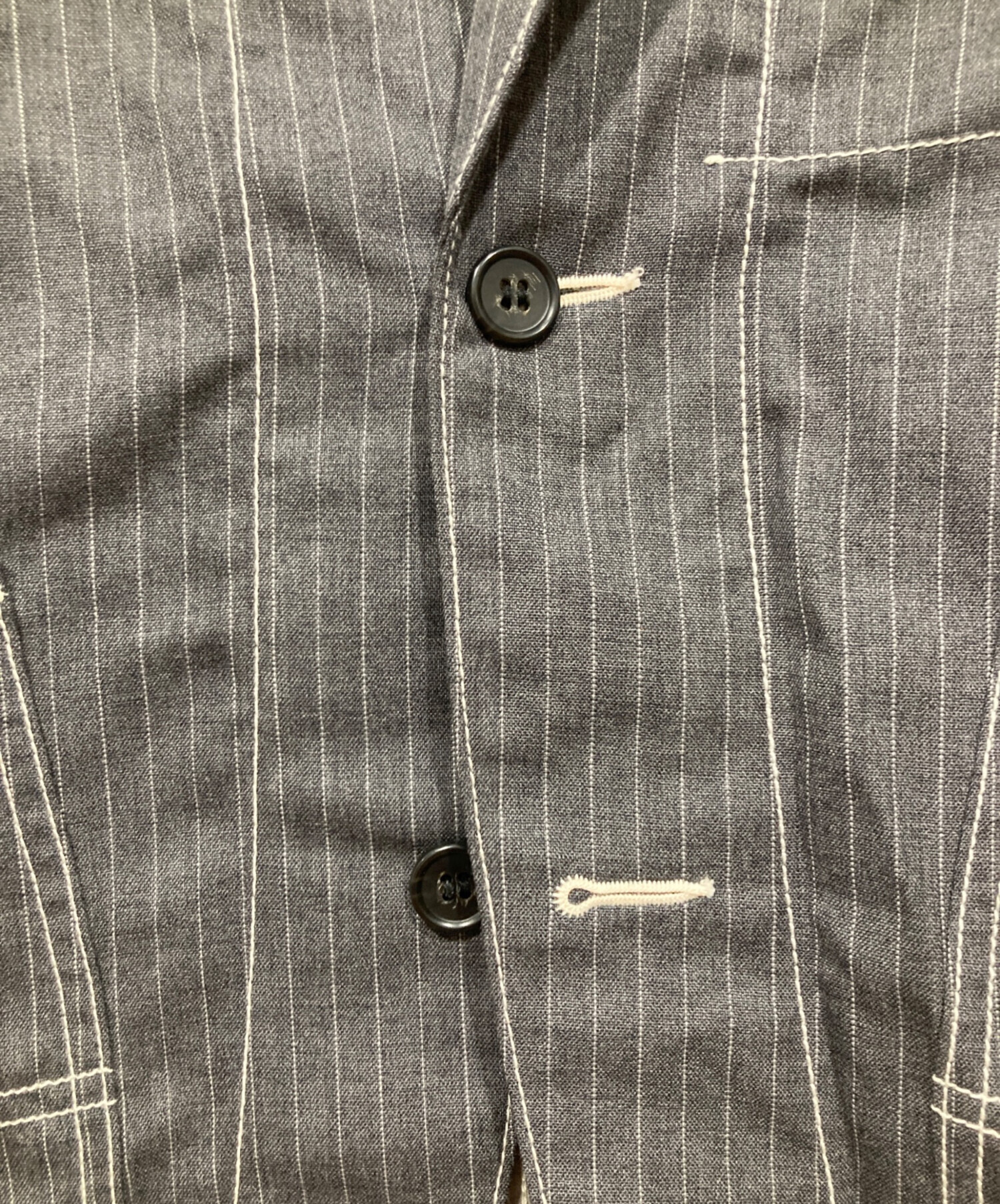 超美品‼️名作‼️廃番‼️2013aw GANRYUテーラードジャケット 中古・古着通販】GANRYU (ガンリュウ) ウールストライプジャケット