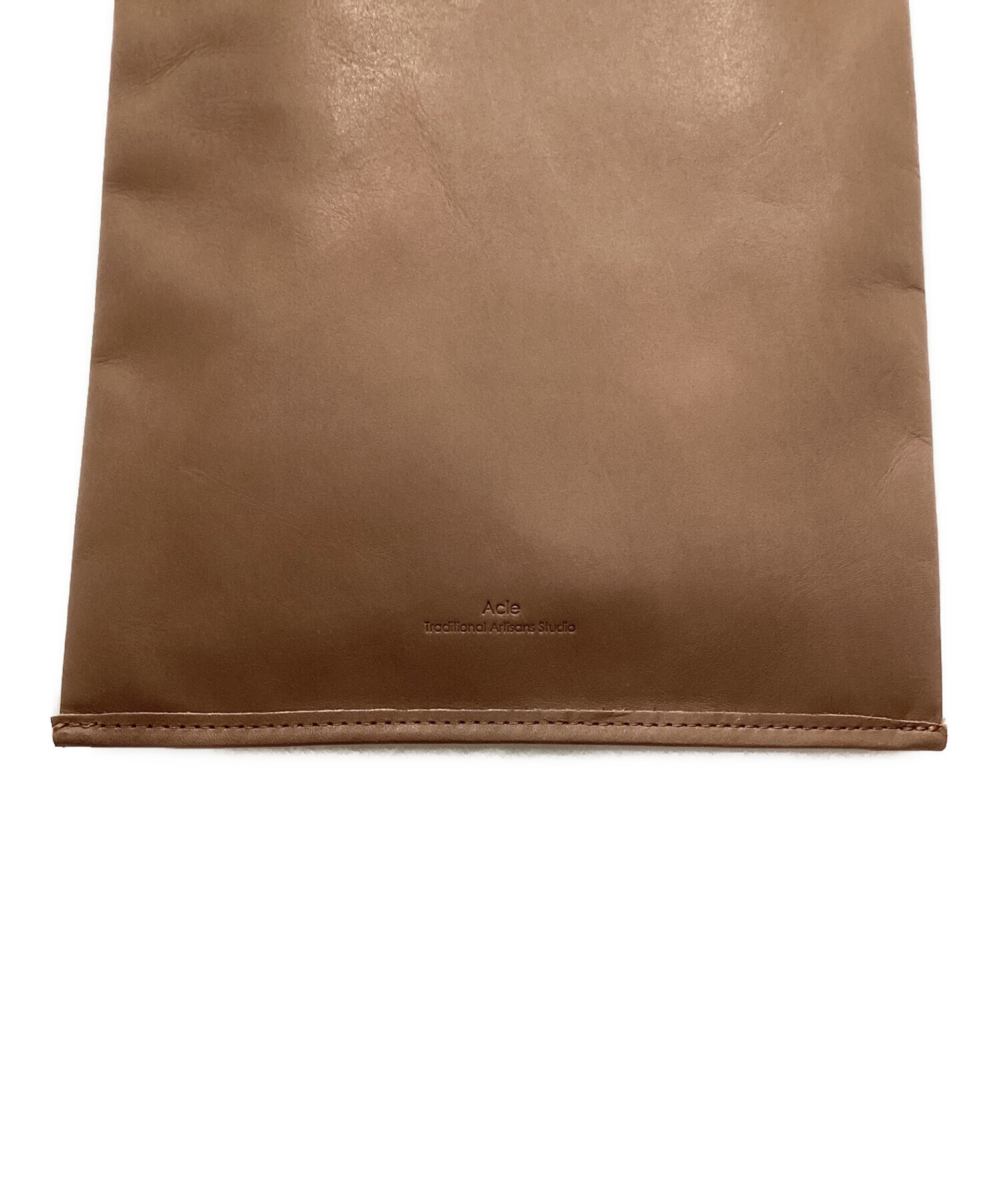 中古・古着通販】ACLE (ACLE) レザーバッグ ブラウン｜ブランド・古着