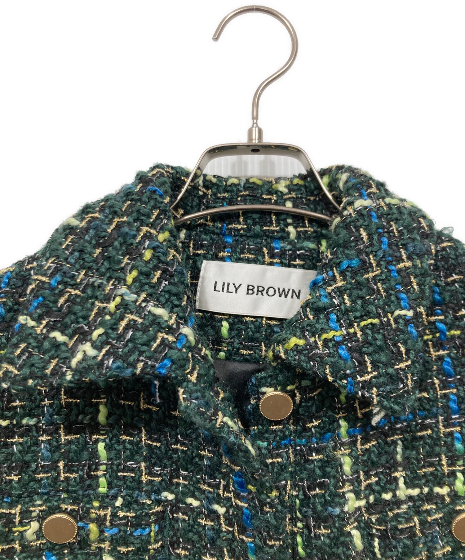 中古・古着通販】Lily Brown (リリーブラウン) フリンジツイード