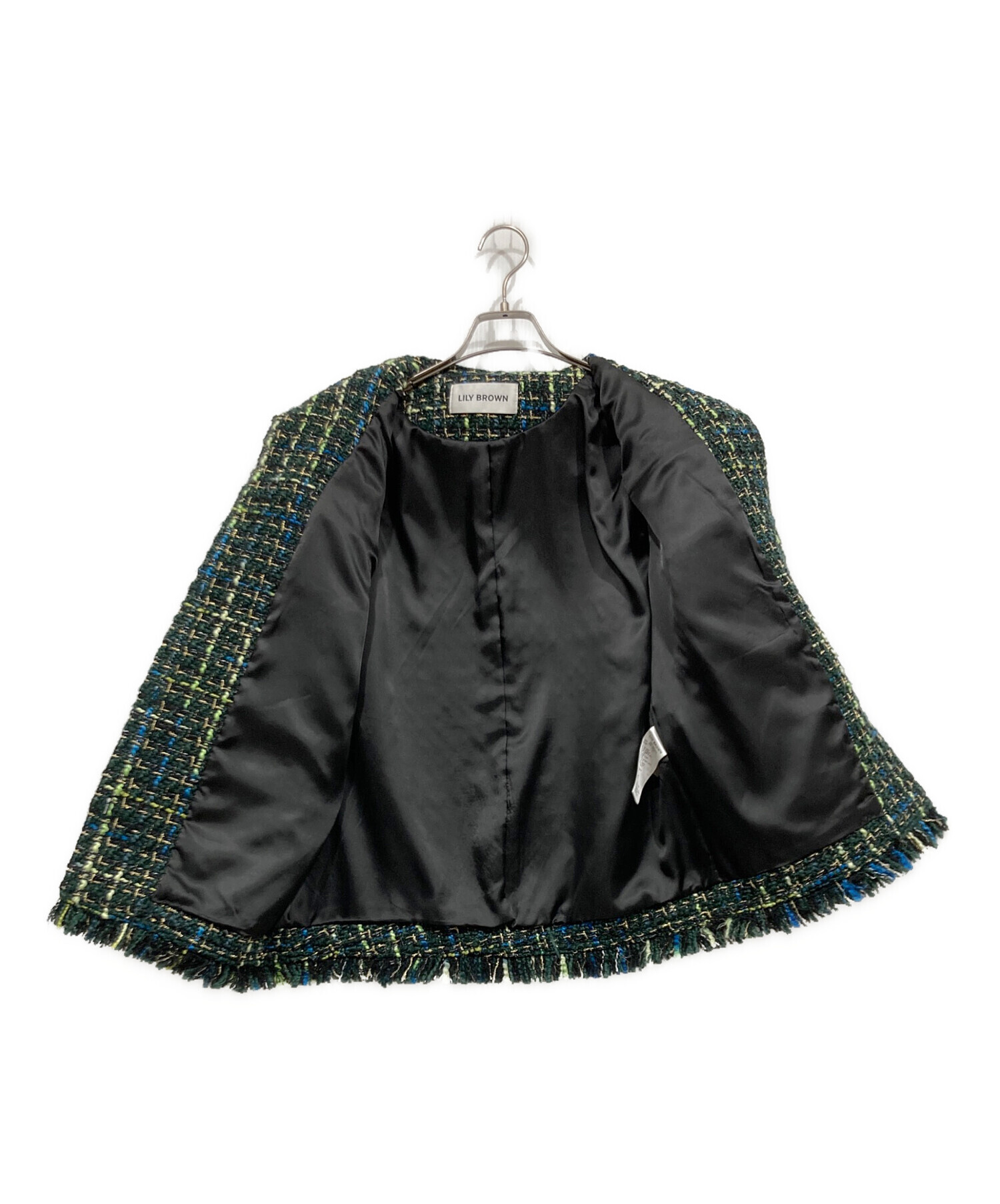 リリーブラウン　ジャケット グリーン ツイード 3082000441660156_01_1088w.jpeg