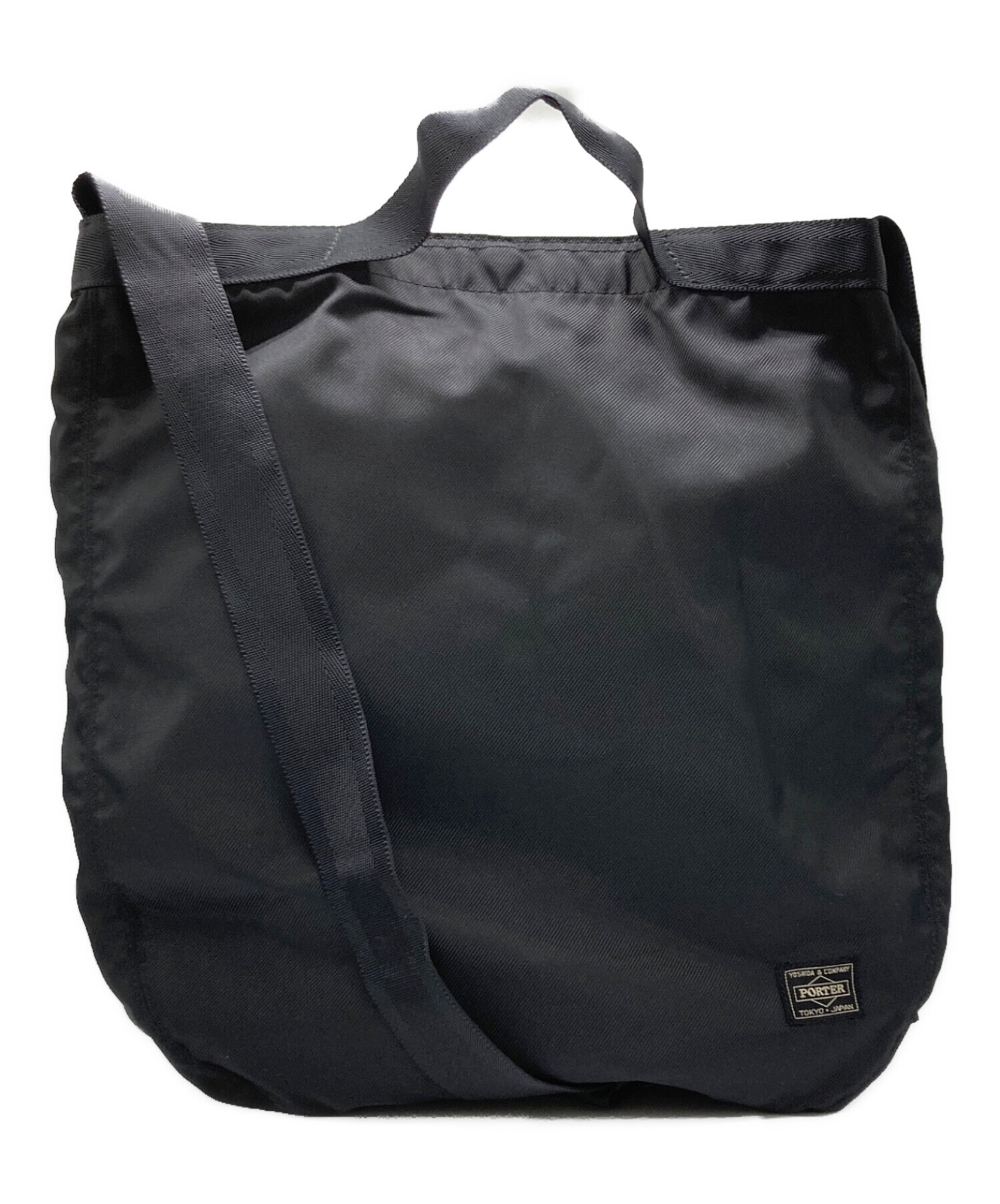 中古・古着通販】PORTER (ポーター) 2WAYショルダーバッグ ブラック 
