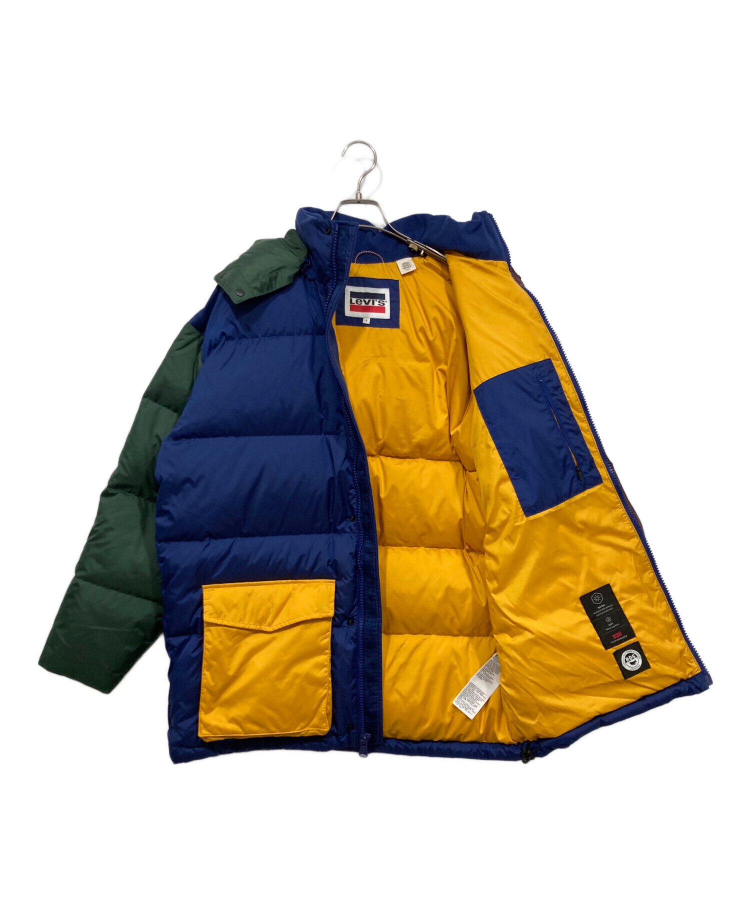 中古・古着通販】LEVI'S (リーバイス) マルチカラー ダウンジャケット