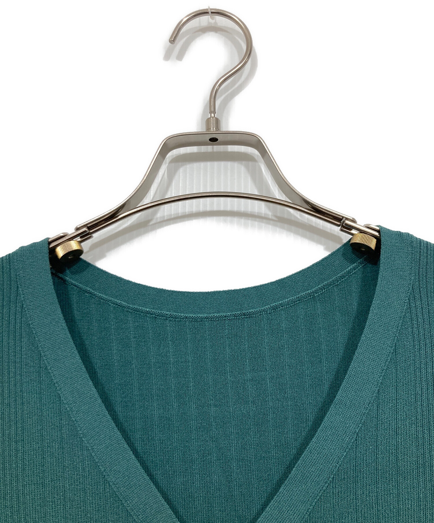 未使用 24AW GRACE CONTINENTAL グレースコンチネンタル クラッシュニット Vネック プルオーバー セーター 0124343082 36 ブラック レディース 古着 中古 USED 中古・古着通販】GRACE CONTINENTAL (（グレースコンチネンタル