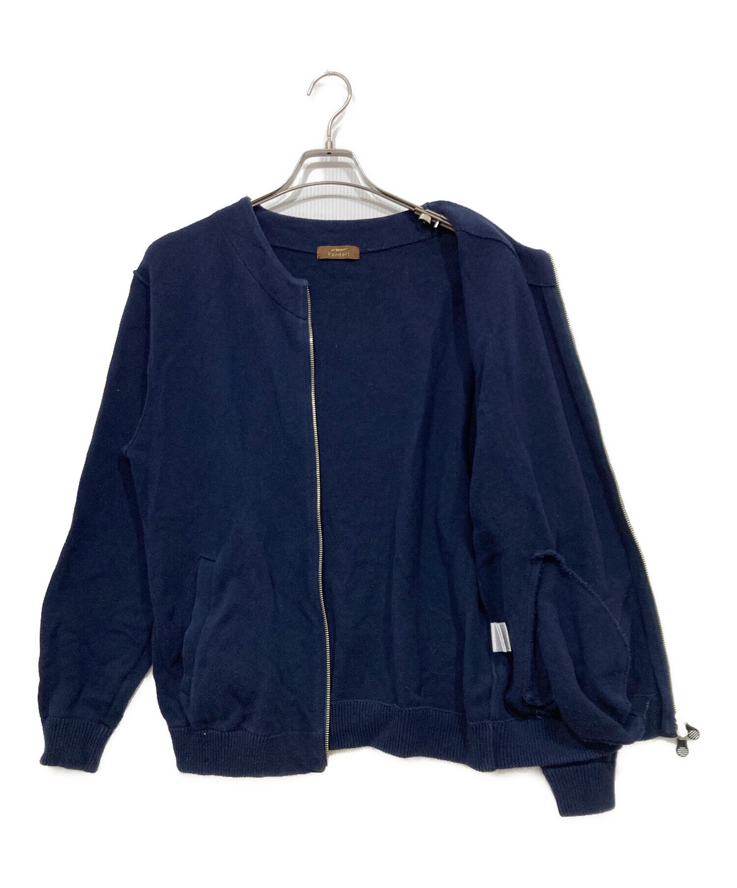 Vandori コットンジップアップブルゾン ネイビー L Vandori コットンジップアップブルゾン ネイビー L Blu Bre ブルブレ