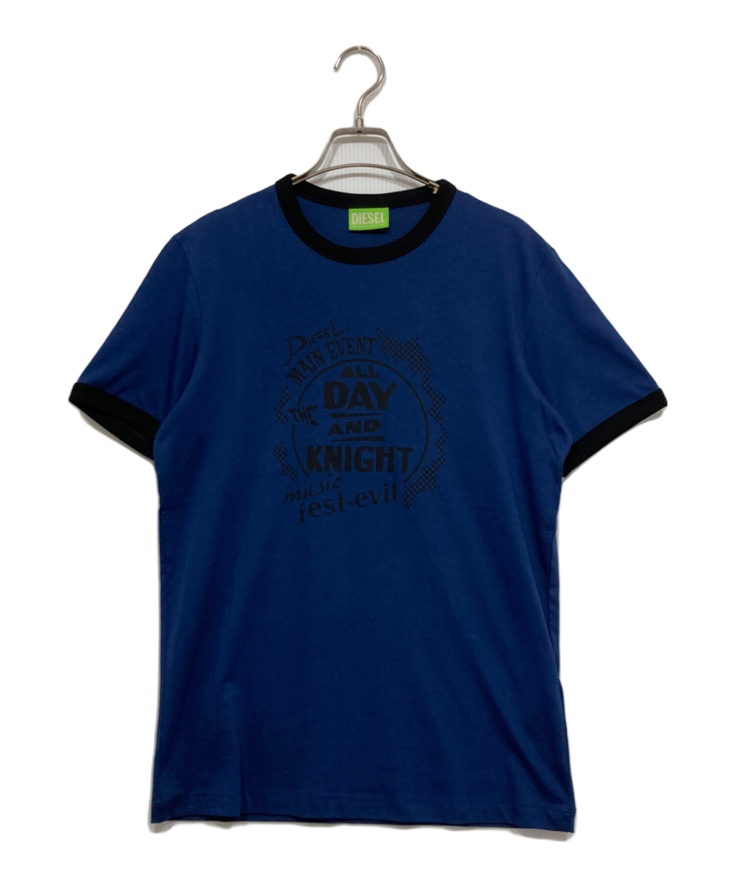 中古・古着通販】DIESEL (ディーゼル) トリムTEE リンガー ネイビー 