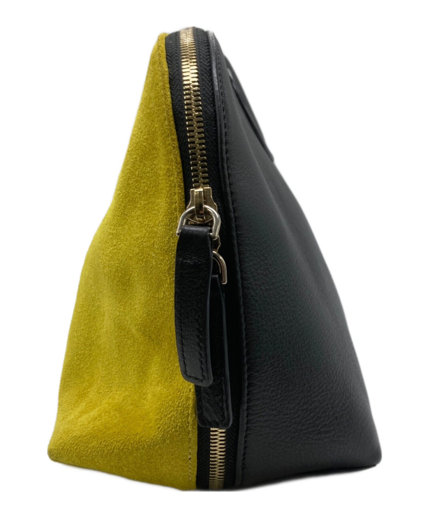 ペリーコ レザー ハンドバッグ イエロー 美品 ペリーコPELLICO バイ  