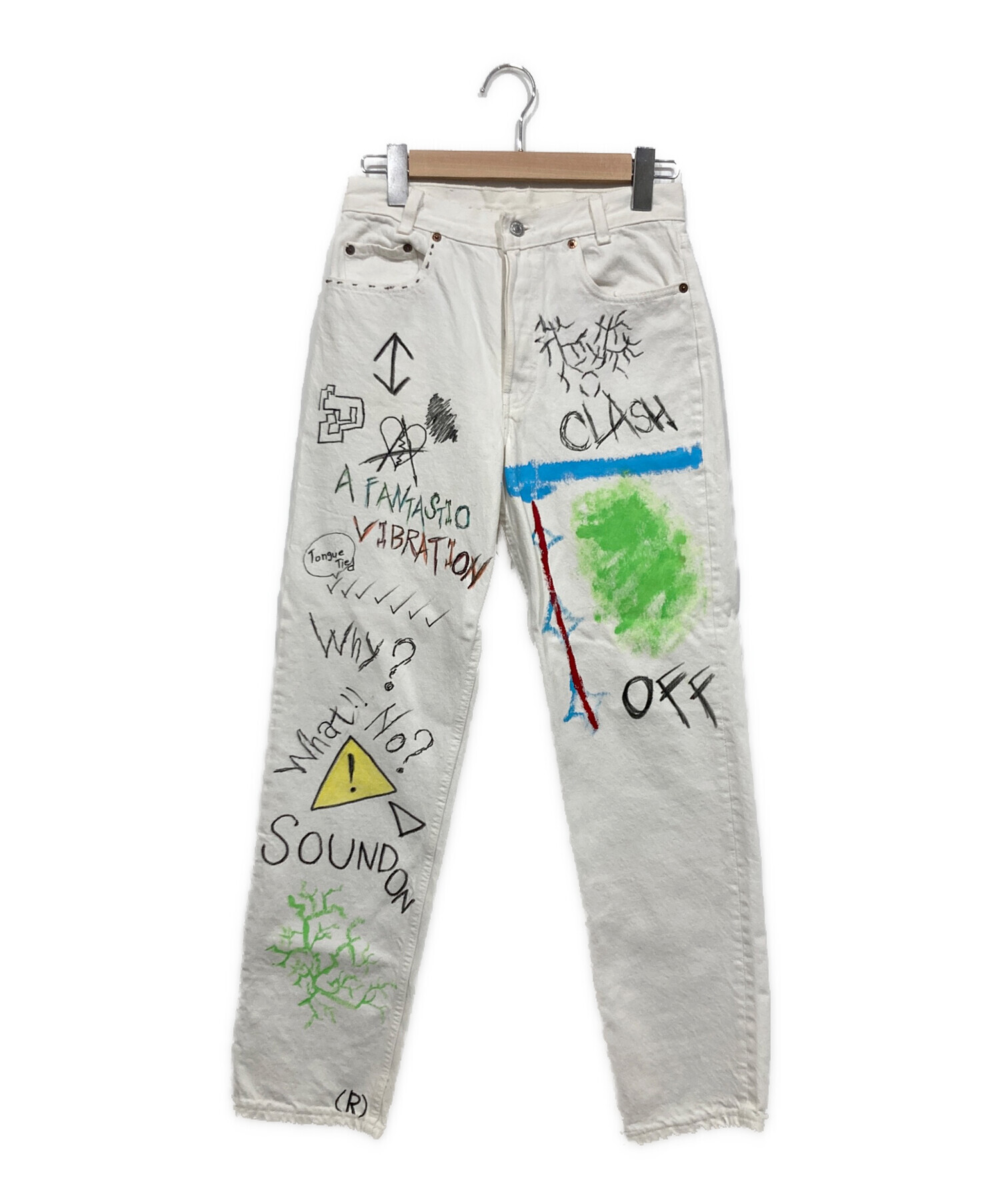 Levi's ペイント加工 デニムパンツ　USA 中古・古着通販】LEVI'S (リーバイス) ペイントデニムパンツ USA製