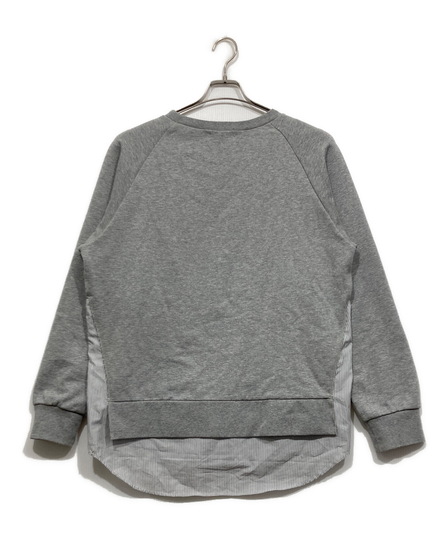 中古・古着通販】ZUCCA (ズッカ) シャツドッキングスウェット グレー 