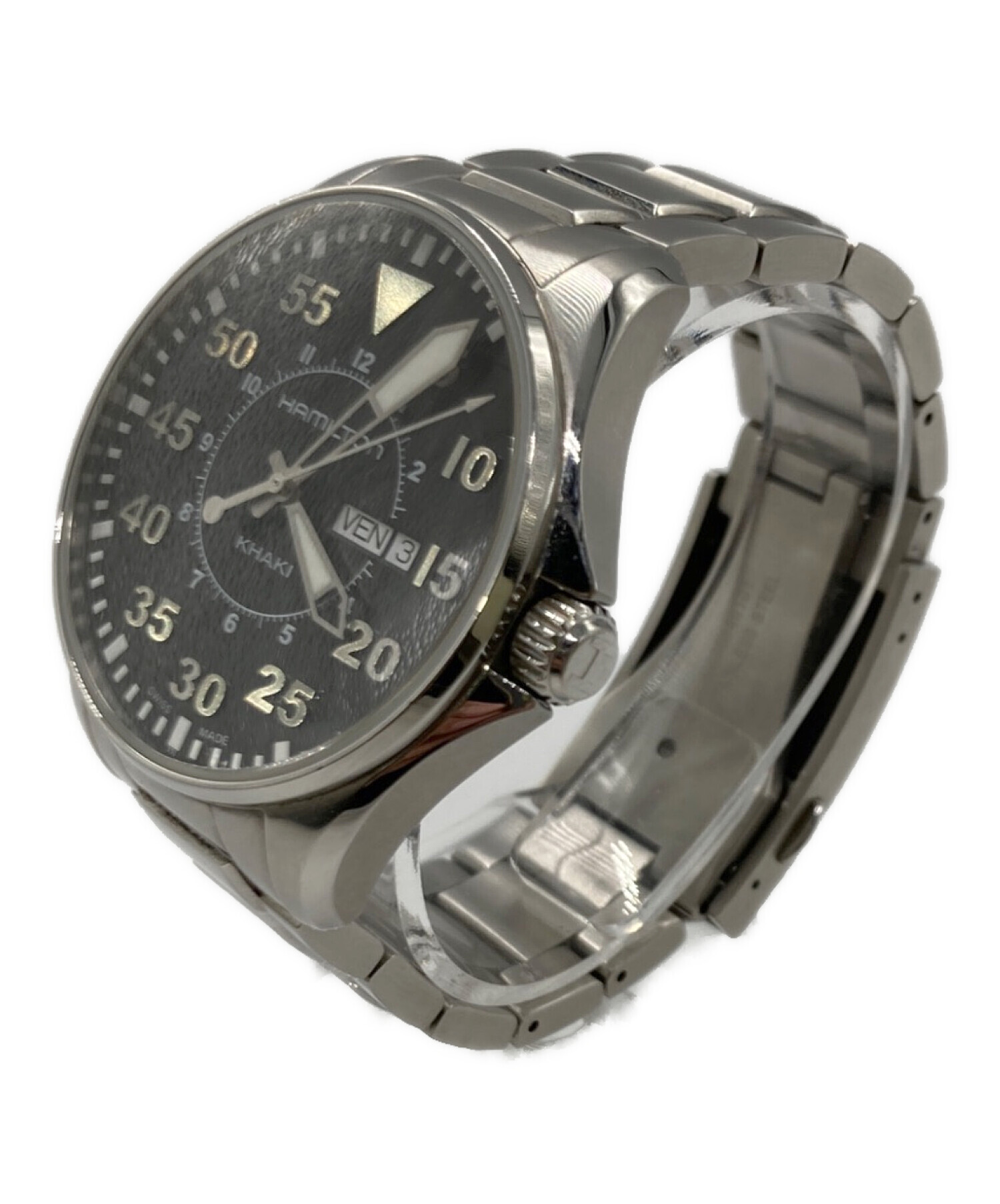 中古・古着通販】HAMILTON (ハミルトン) カーキ パイロット デイデイト