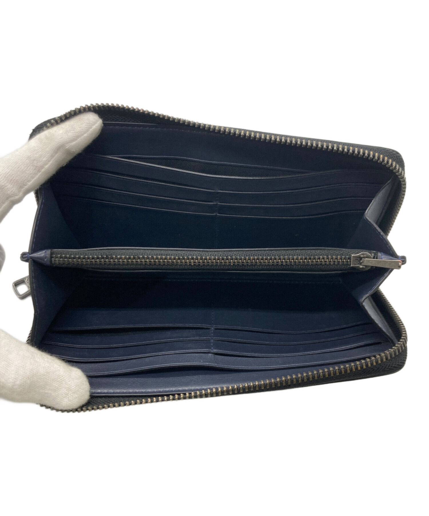 中古・古着通販】COACH (コーチ) ラウンドジップ長財布 シグネチャー