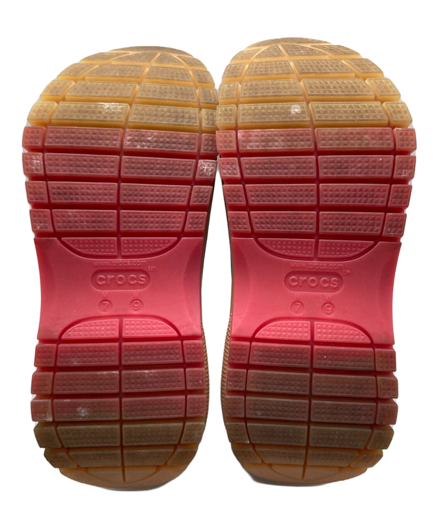 中古・古着通販】crocs (クロックス) 厚底サンダル ホワイト サイズ:23