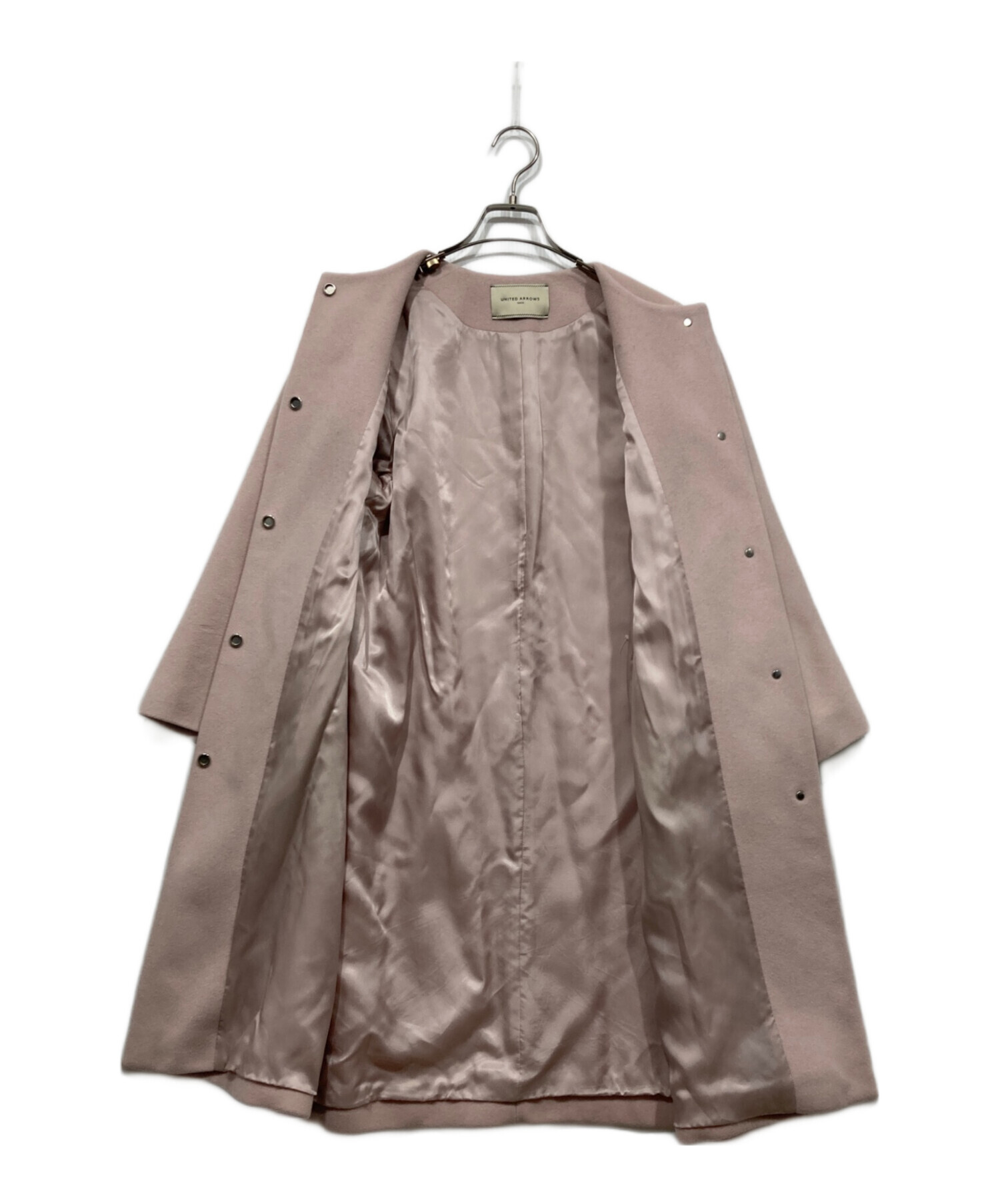 専用 UNITED ARROWSノーカラーベルスリーブコート ユナイテッド