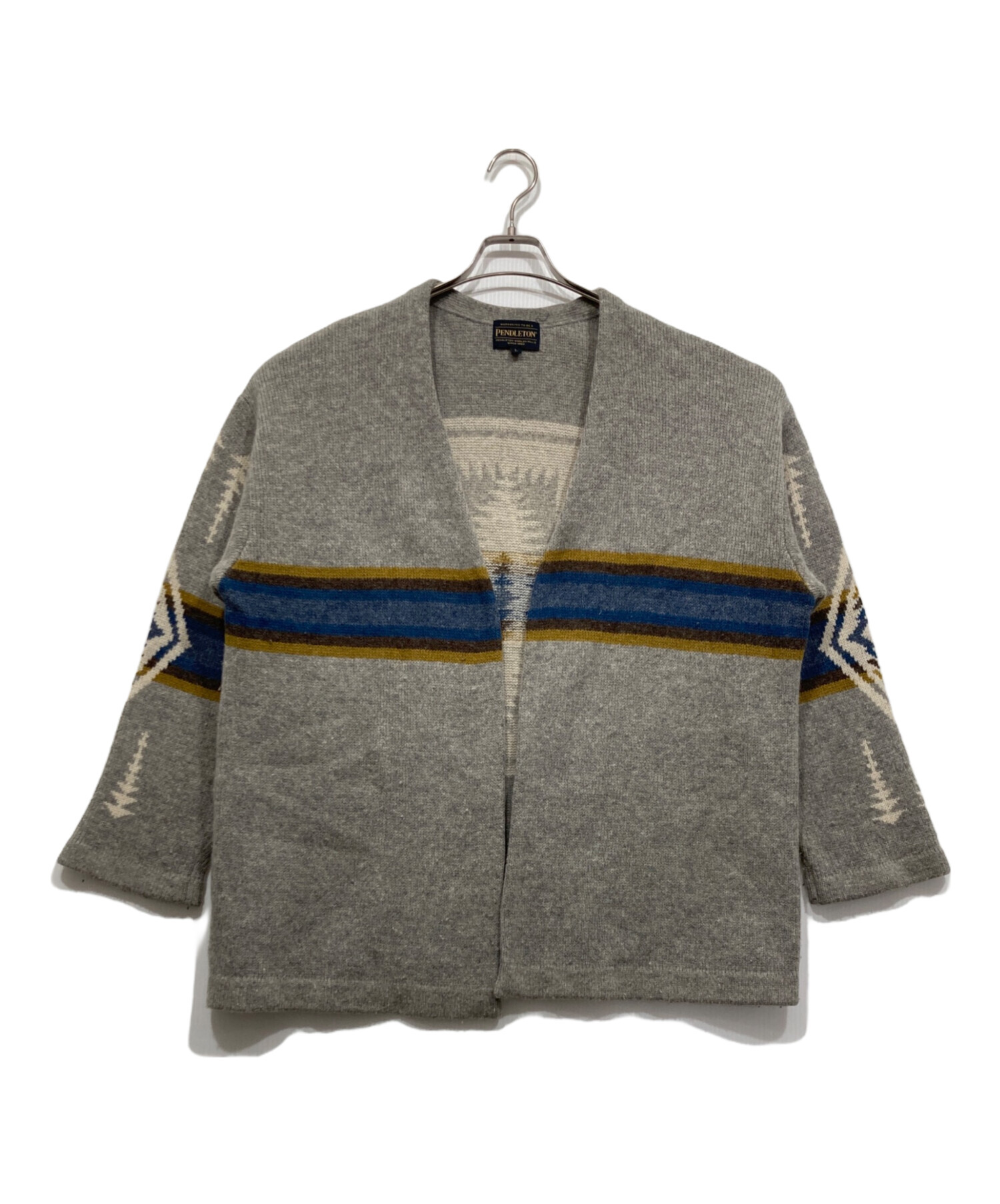中古・古着通販】PENDLETON (ペンドルトン) ウール混カーディガン 