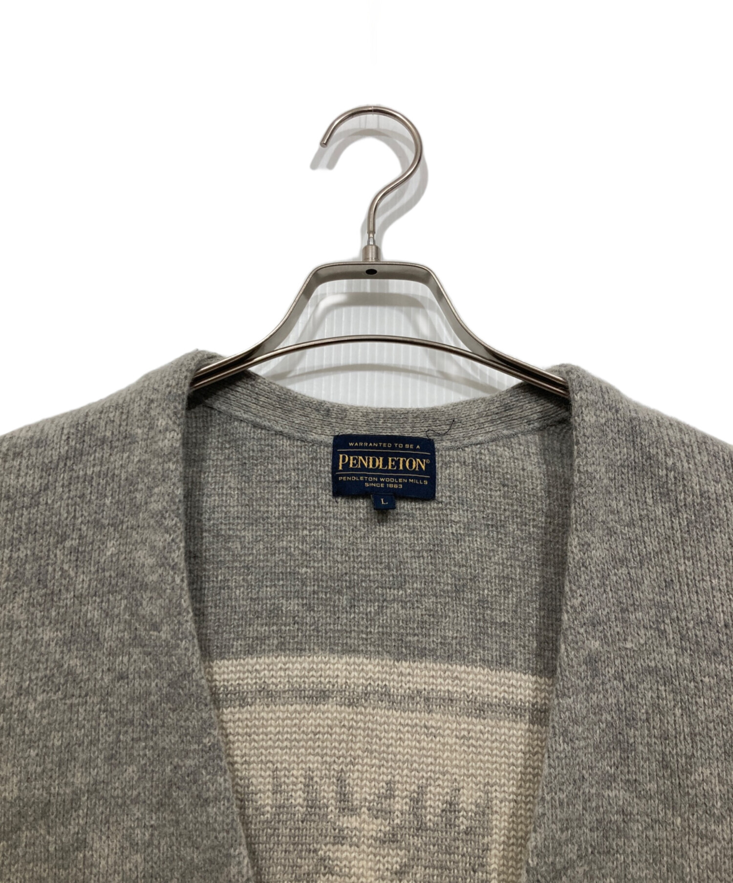 中古・古着通販】PENDLETON (ペンドルトン) ウール混カーディガン 