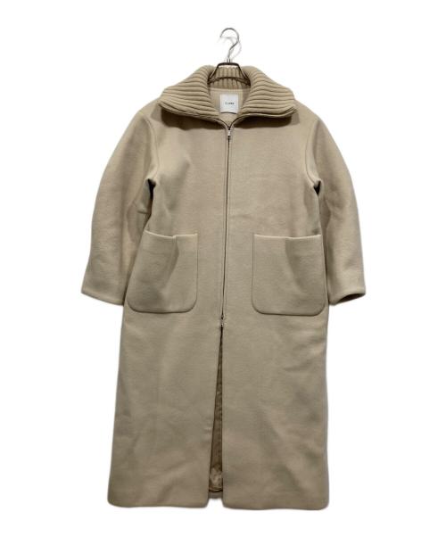 中古・古着通販】CLANE (クラネ) RIB COLLAR WOOL LONG COAT
