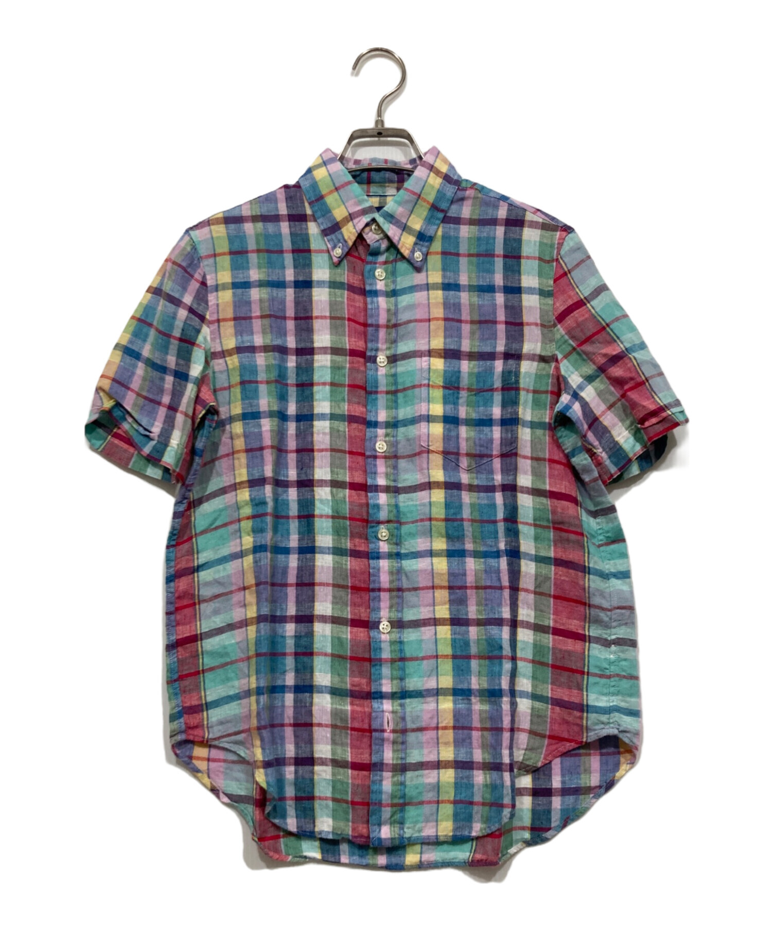 中古・古着通販】RALPH LAUREN (ラルフローレン) 半袖リネンシャツ 