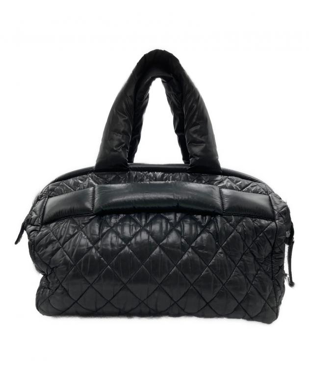 シャネル コココクーン　ナイロン　ココマーク　ハンドバッグ　ブラック　黒 CHANEL シャネル コココクーン ショルダーバッグ ナイロン素材
