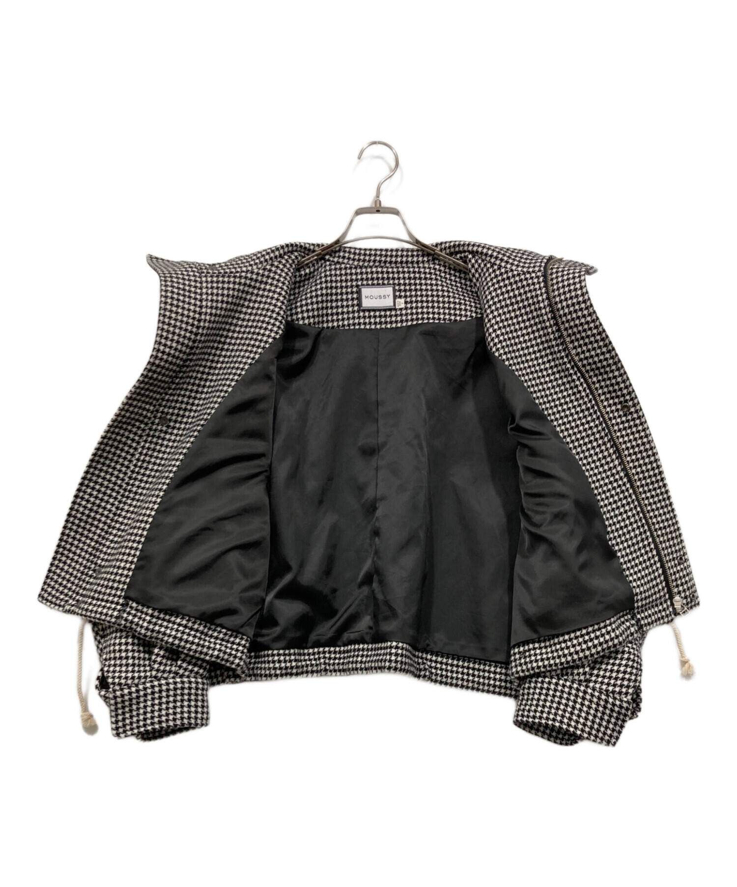 中古・古着通販】moussy (マウジー) HOUNDSTOOTH ジャケット ブラック