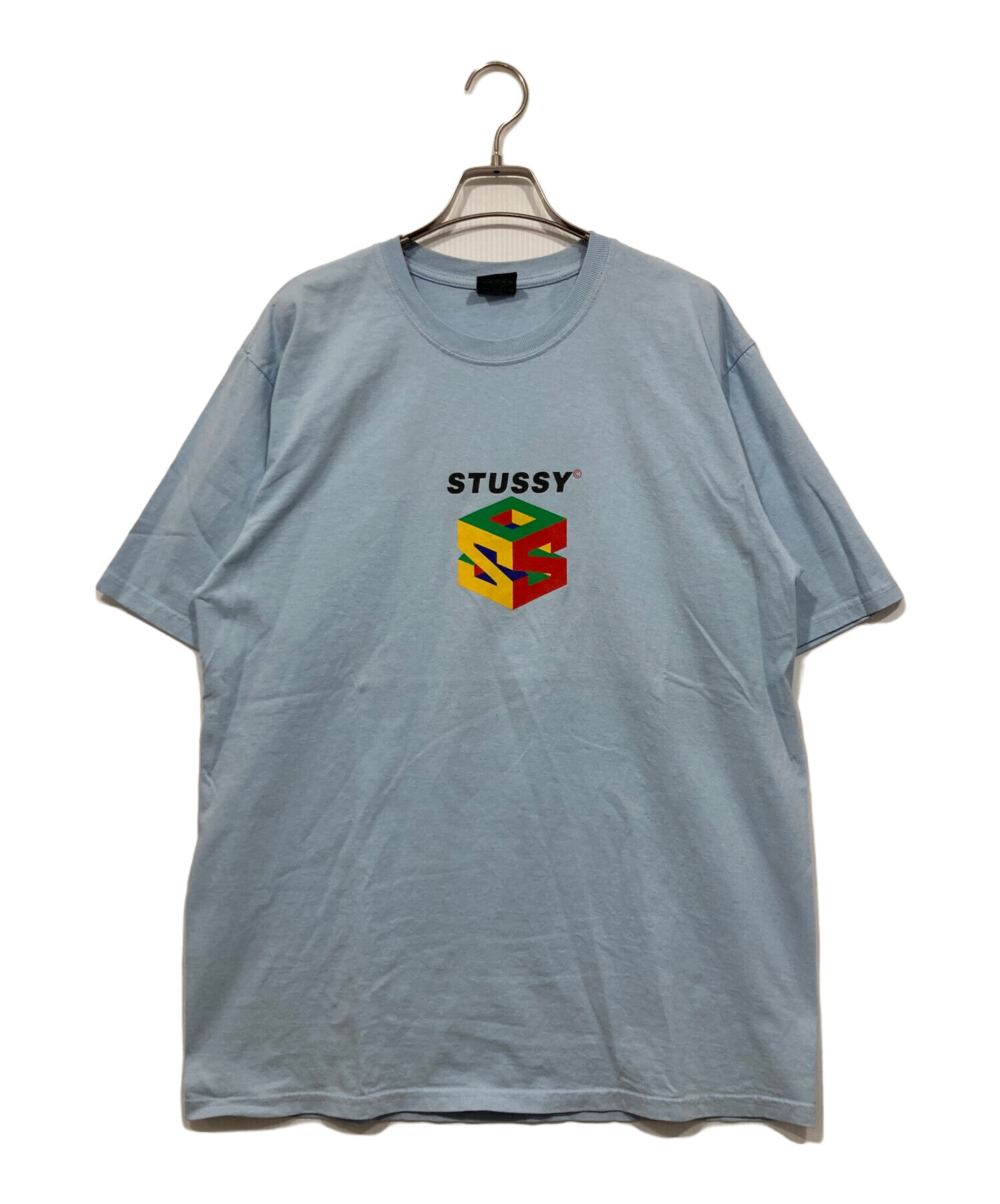 中古・古着通販stussy (ステューシー) プリントTシャツ ブルー