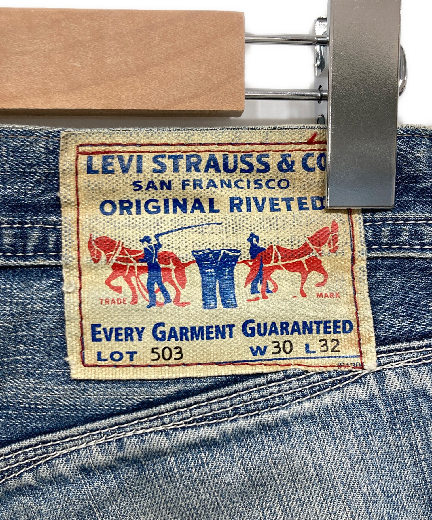 中古・古着通販】LEVI'S (リーバイス) 503デニムパンツ ブルー サイズ