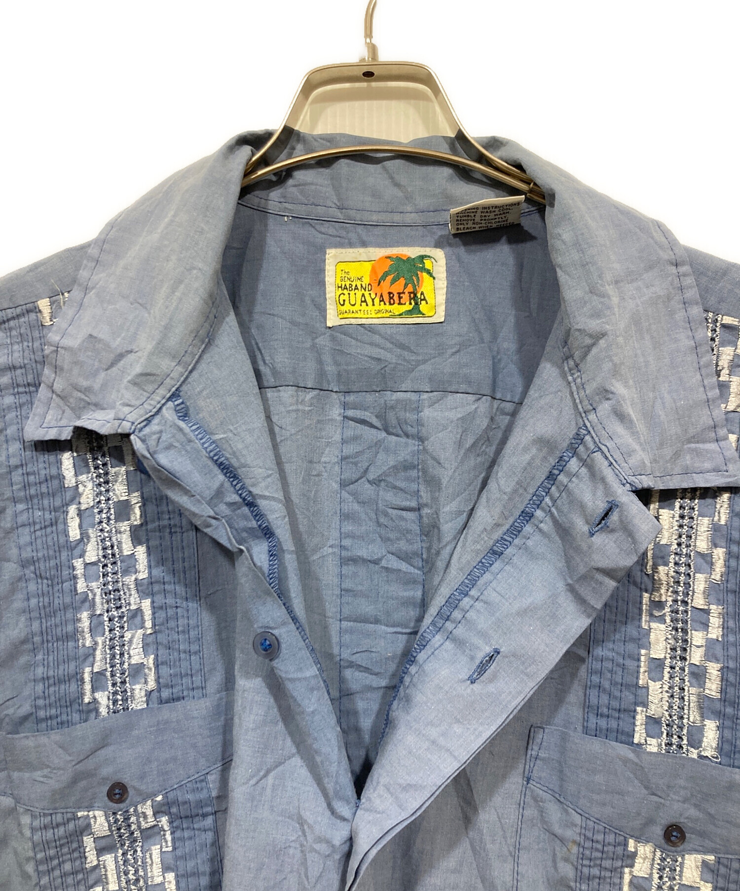中古・古着通販】Guayabera (グアヤベラ) キューバシャツ ブルー
