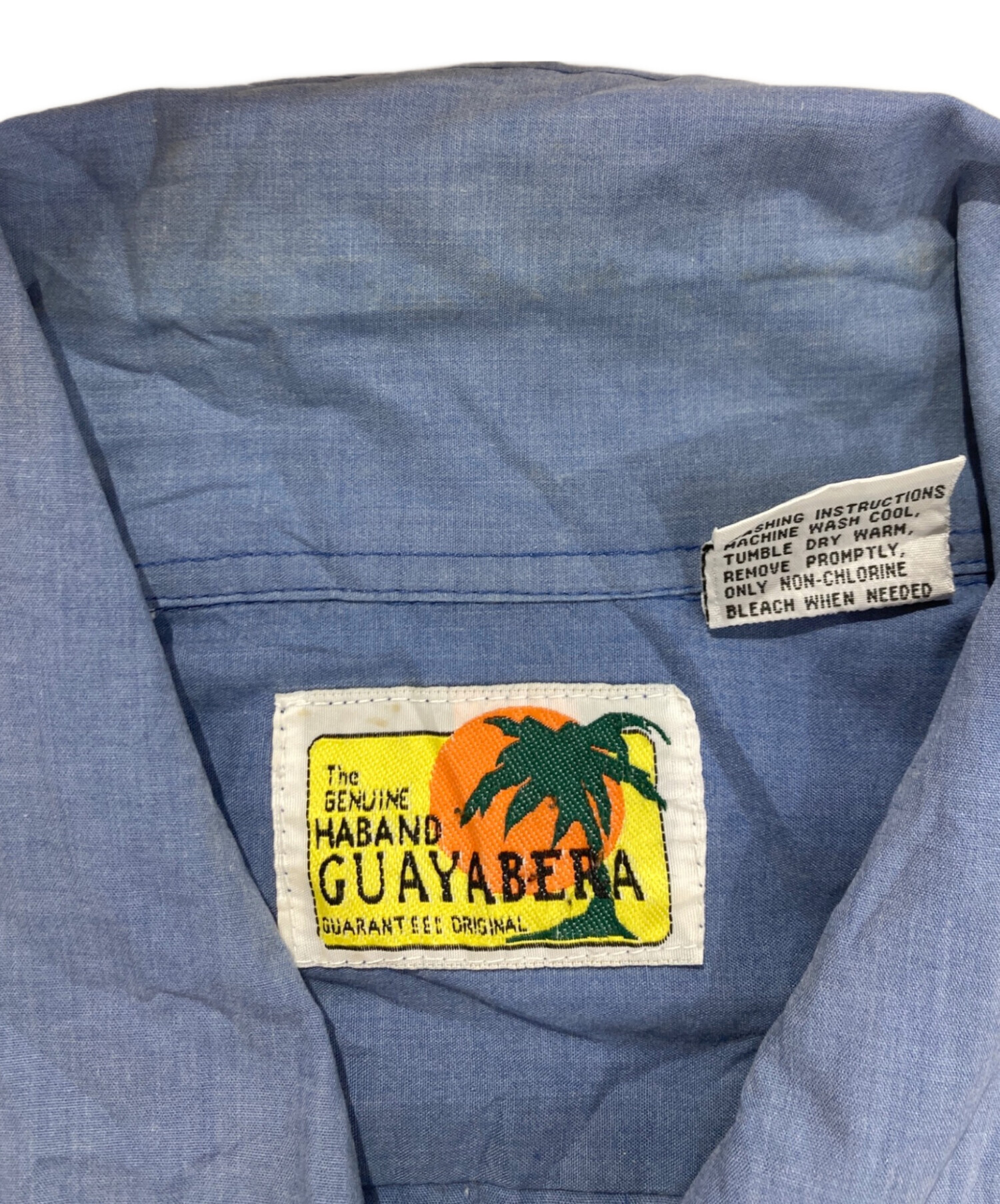 中古・古着通販】Guayabera (グアヤベラ) キューバシャツ ブルー