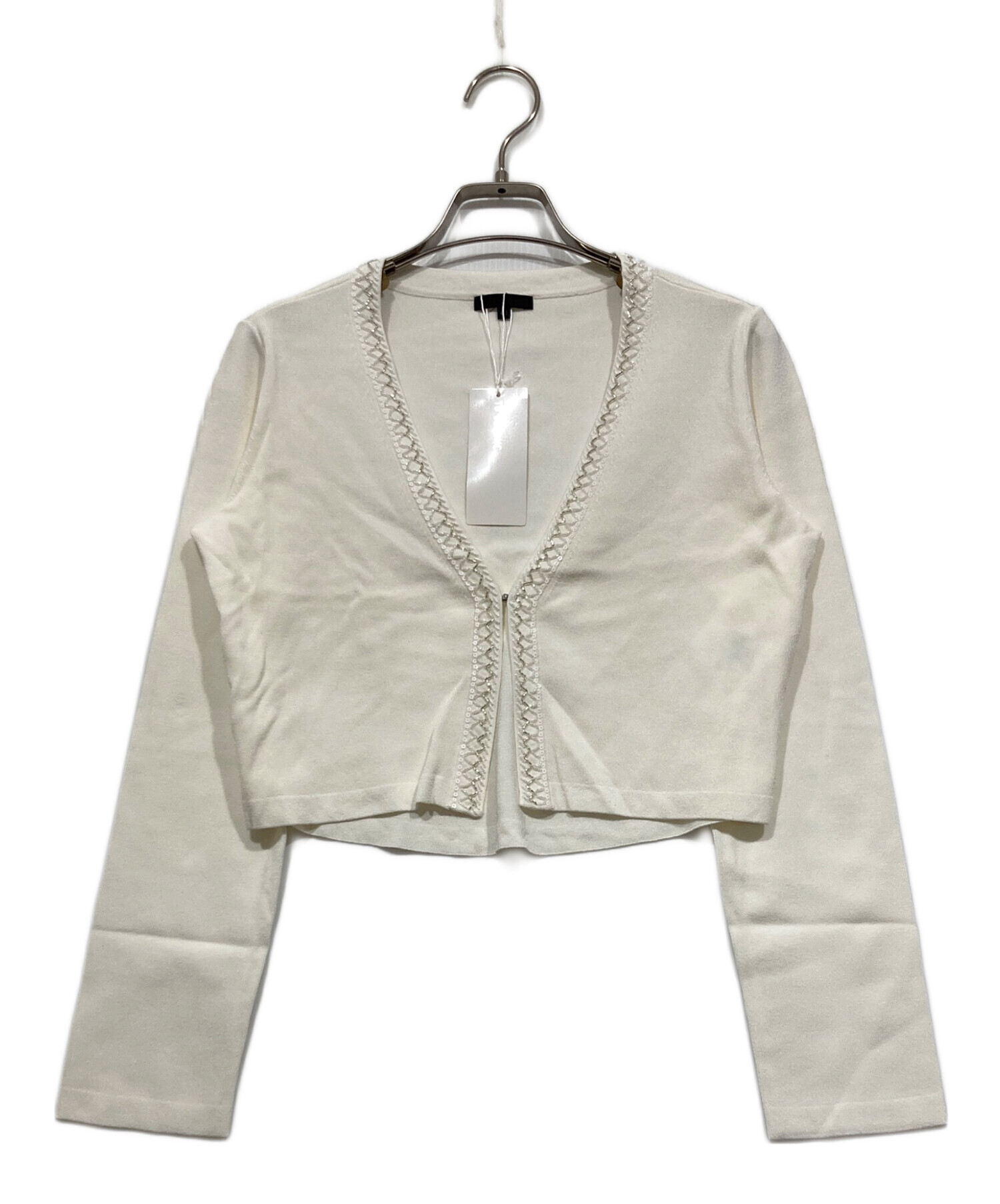 中古・古着通販】TO BE CHIC (トゥービーシック) ビジュー付ショート 