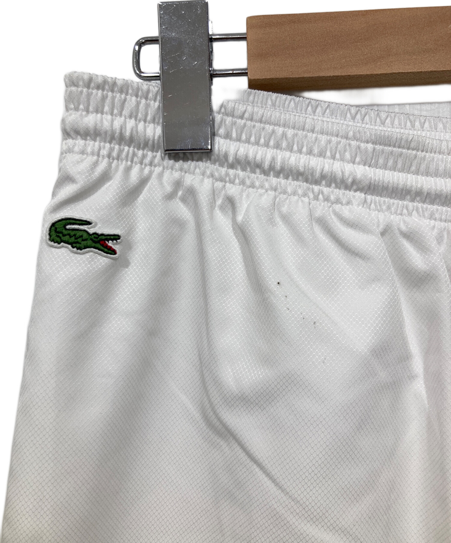 中古・古着通販】LACOSTE (ラコステ) ナイロンパンツ ホワイト サイズ